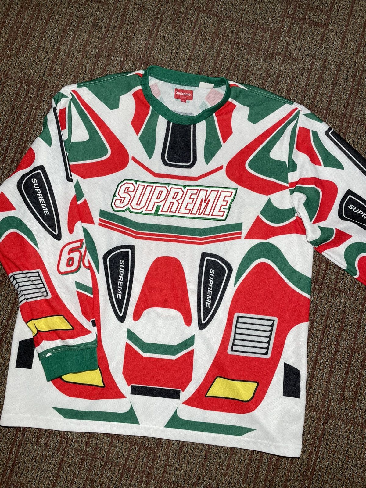 Supreme Supreme Decals Moto Jersey (X-Large) Size US XL / EU 56 / 4 - 1 Thumbnail