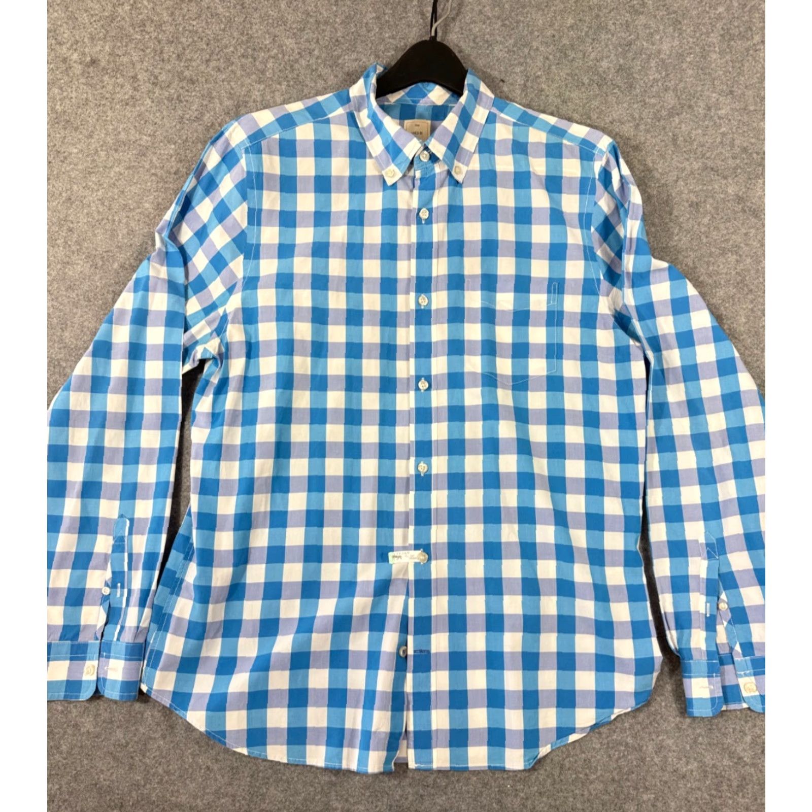 Gap **Gap Men's L Blue Check Button-Down Shirt Preppy Long Sleeve** User: Gap Men's L Blue Check Button-Down Shirt Preppy Long Sleeve Size US L / EU 52-54 / 3 - 2 Thumbnail