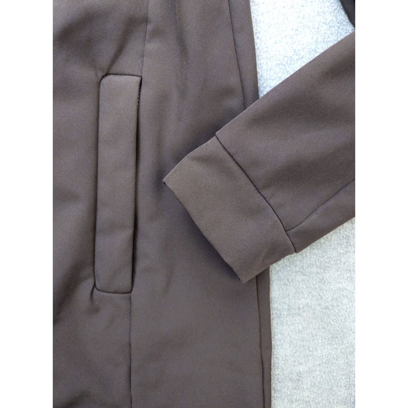 Y/Project Mondetta Outdoor Project Coat Womens Small Brown Softshell Hooded Faux Fur Lined Size S / US 4 / IT 40 - 2 Thumbnail