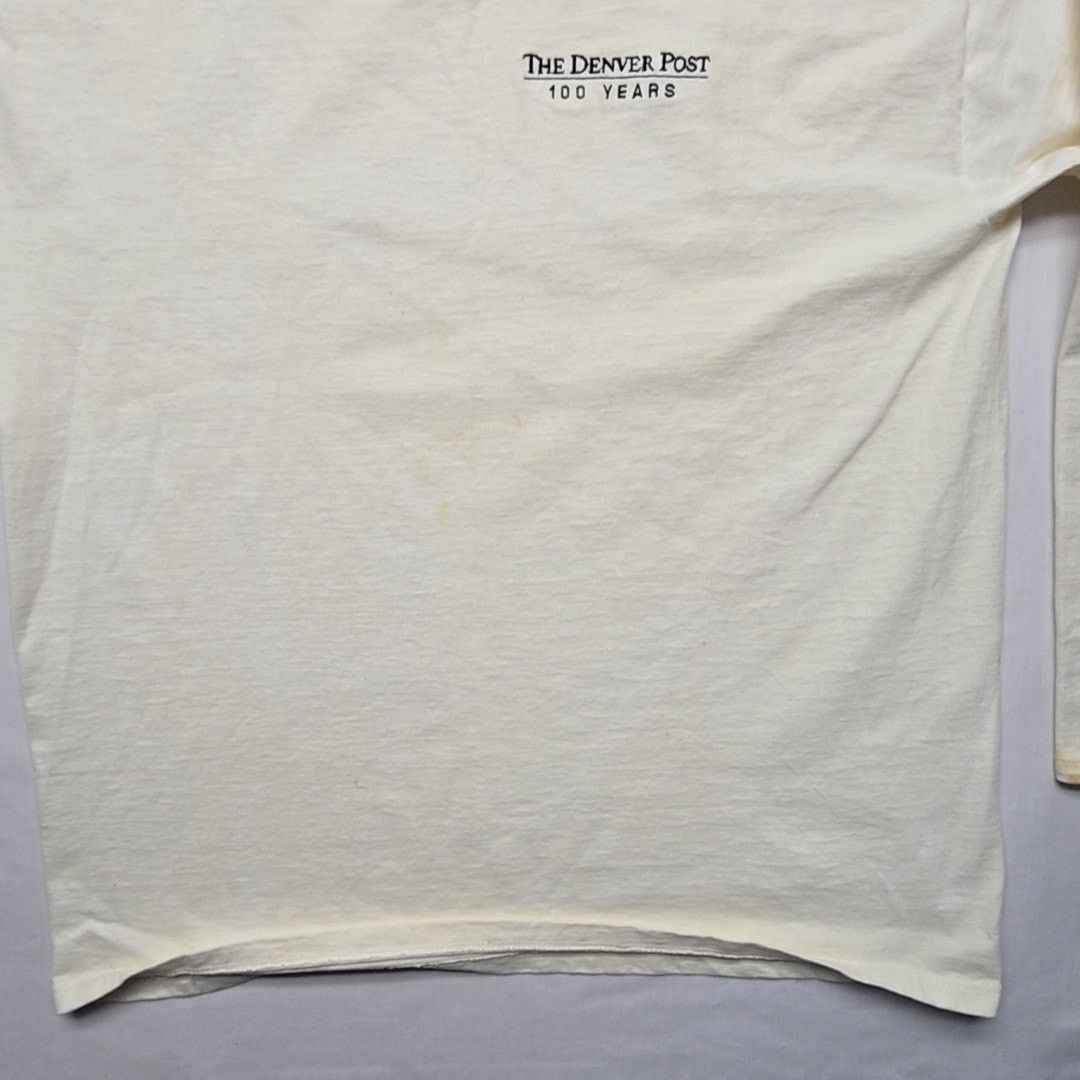 Vintage Vintage Denver Post Shirt Long Sleeve XL Mock Neck Tee Size US XL / EU 56 / 4 - 4 Thumbnail