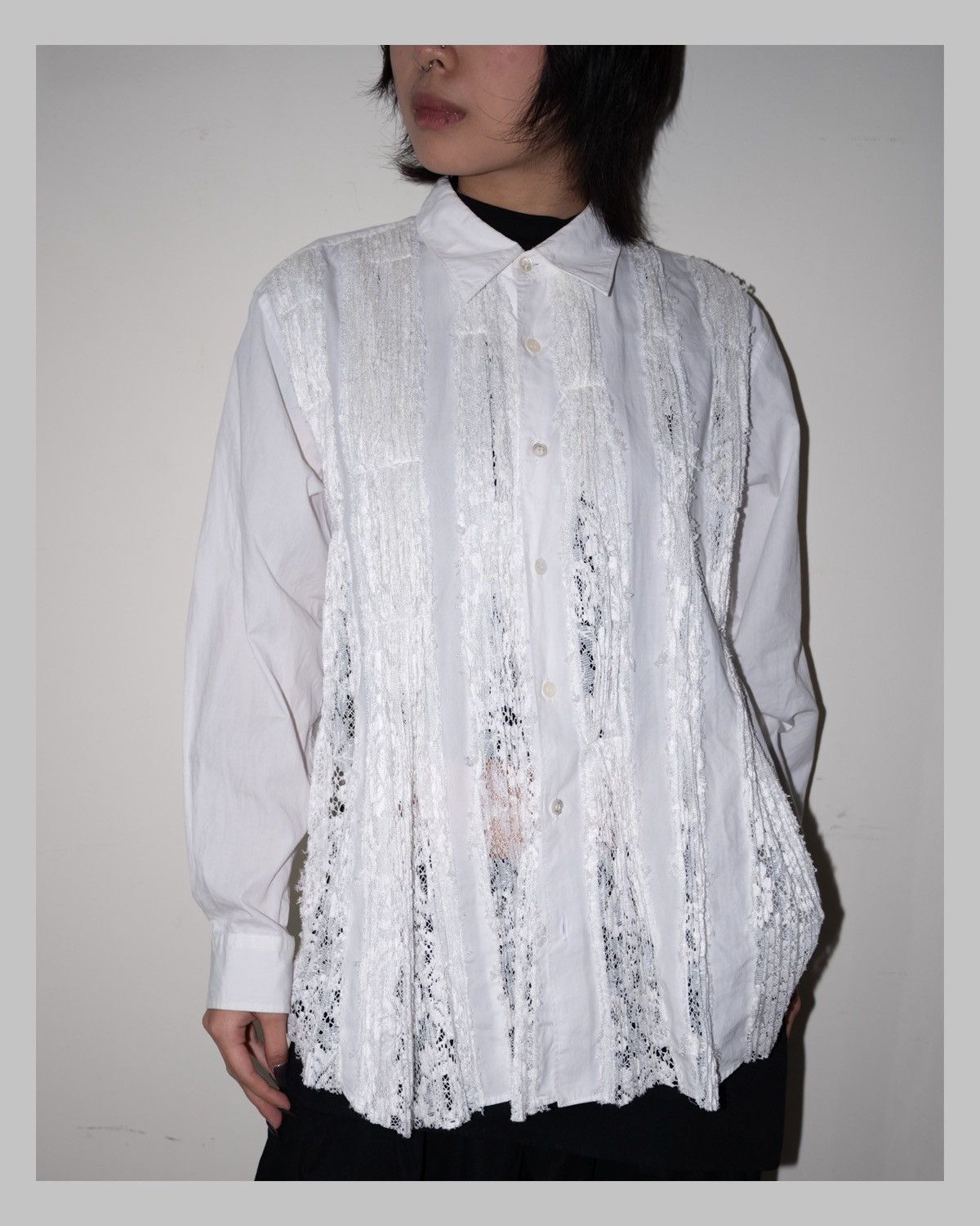 Tricot Comme des Garcons Tricot Comme Des Garçons 90’s laces patches shirt Size M / US 6-8 / IT 42-44 - 1 Thumbnail