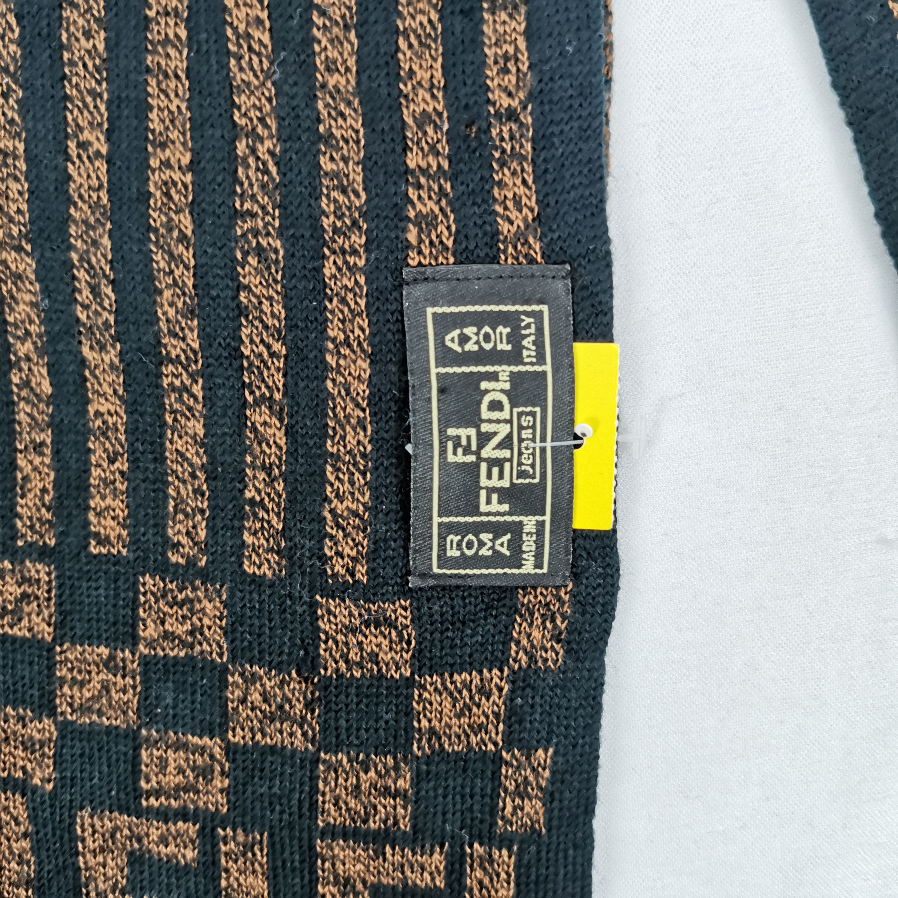 Japanese Brand Vintage Fendi Scarf Muffler Monogram Winter Wool Scarves Size ONE SIZE - 4 Thumbnail