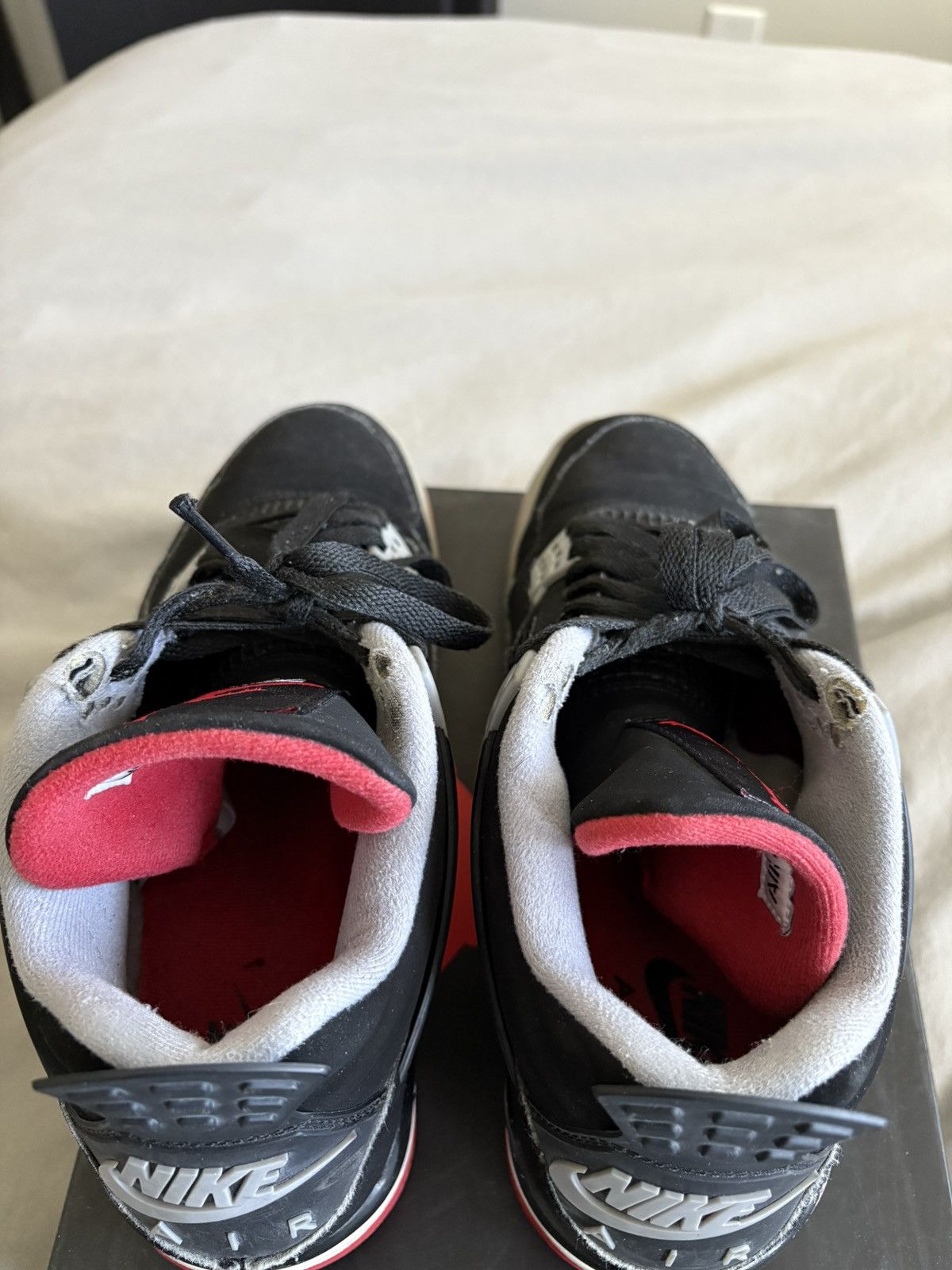 Jordan Brand Nike Jordan Retro 4 OG BRED 2019 Size US 9 / EU 42 - 8 Thumbnail
