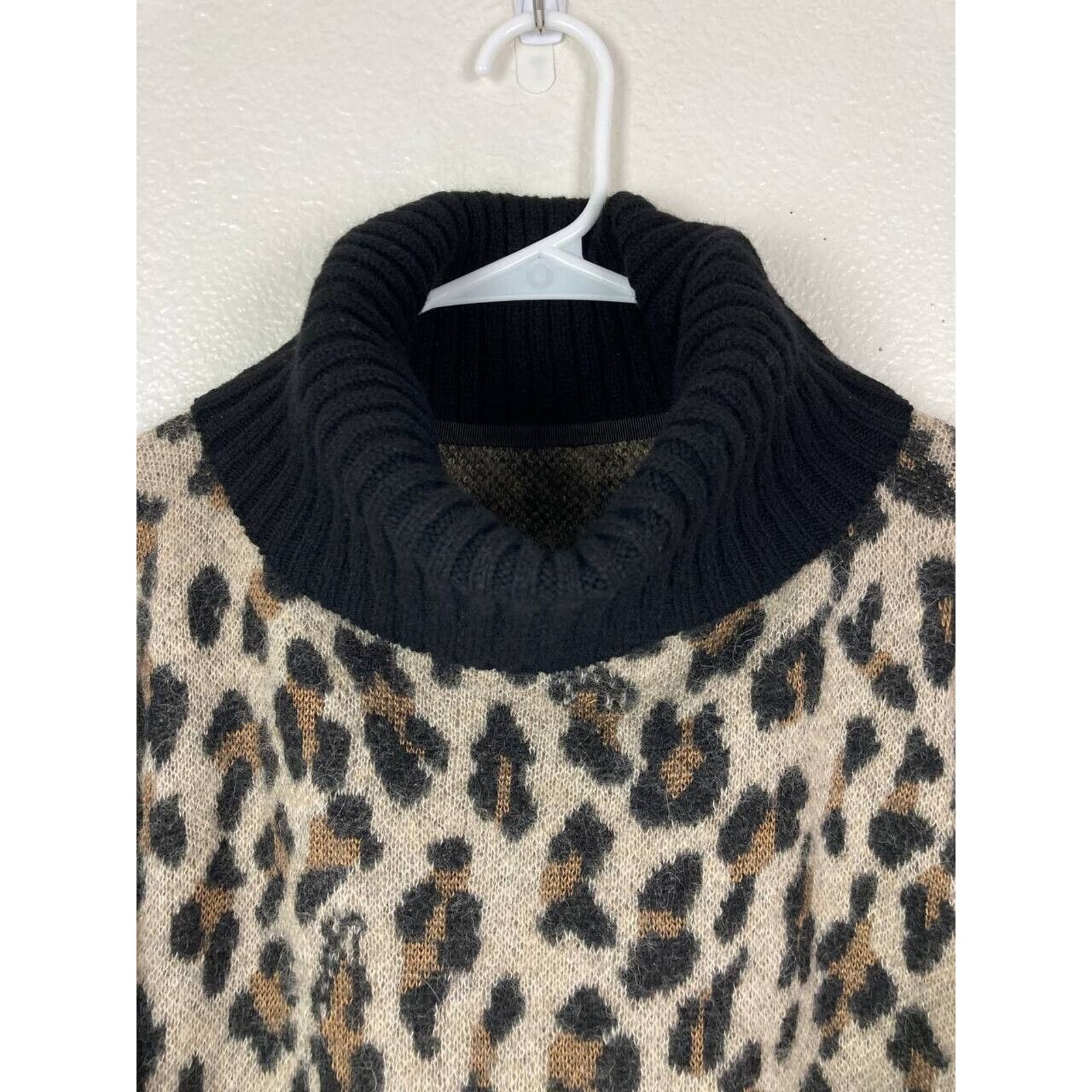 Sacai Sacai Leopard Print Alpaca Wool Sweater Medium Turtleneck Size M / US 6-8 / IT 42-44 - 4 Thumbnail