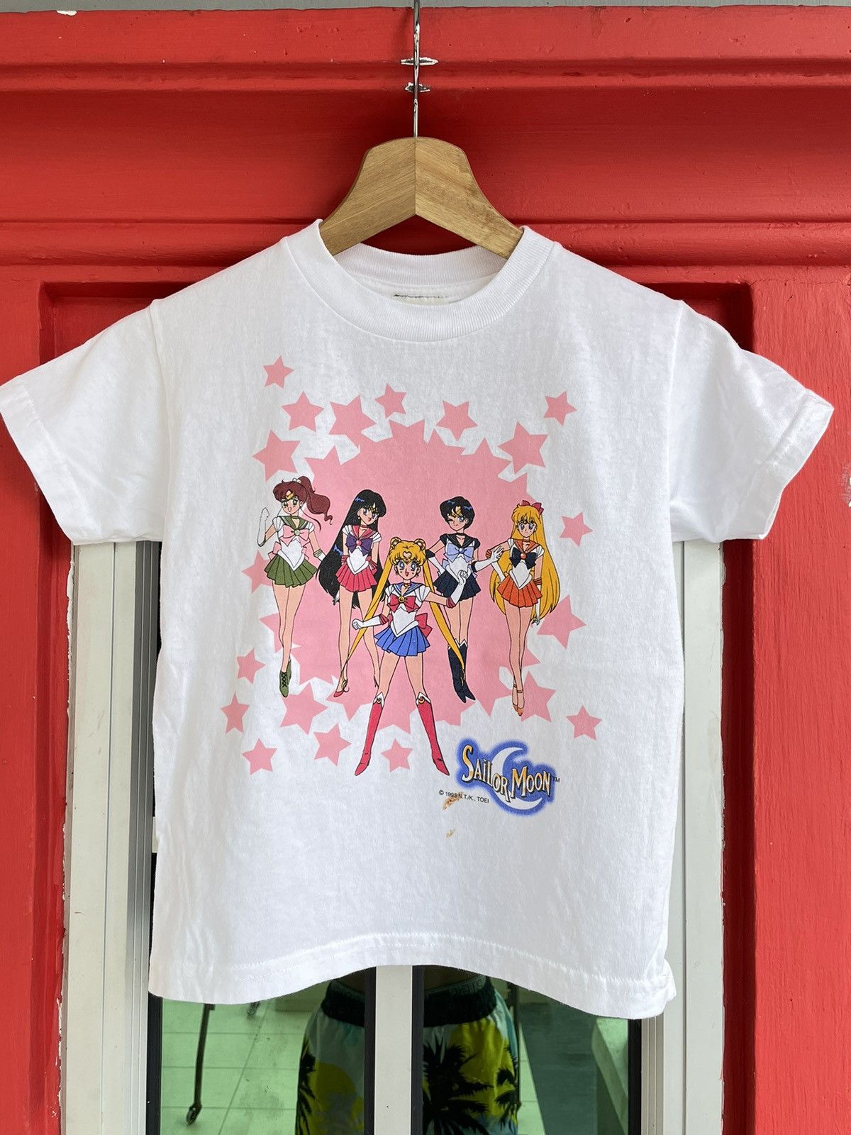 Image of Anima x Cartoon Network Vintage 1995 Sailor Moon Manga Anime Tshirt in White, Women's (Size XS)