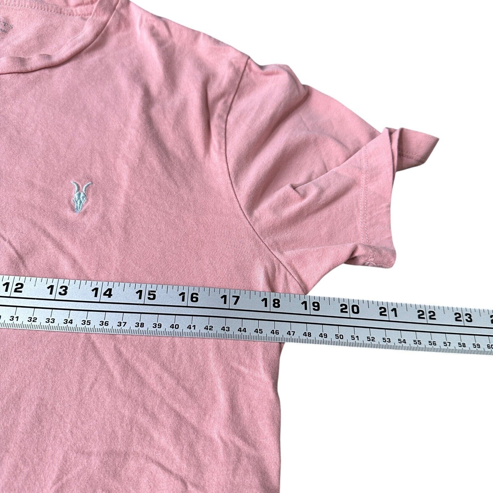 Allsaints AllSaints Brace Contrast SS T-Shirt Men Medium Coral Pink Size US M / EU 48-50 / 2 - 7 Thumbnail