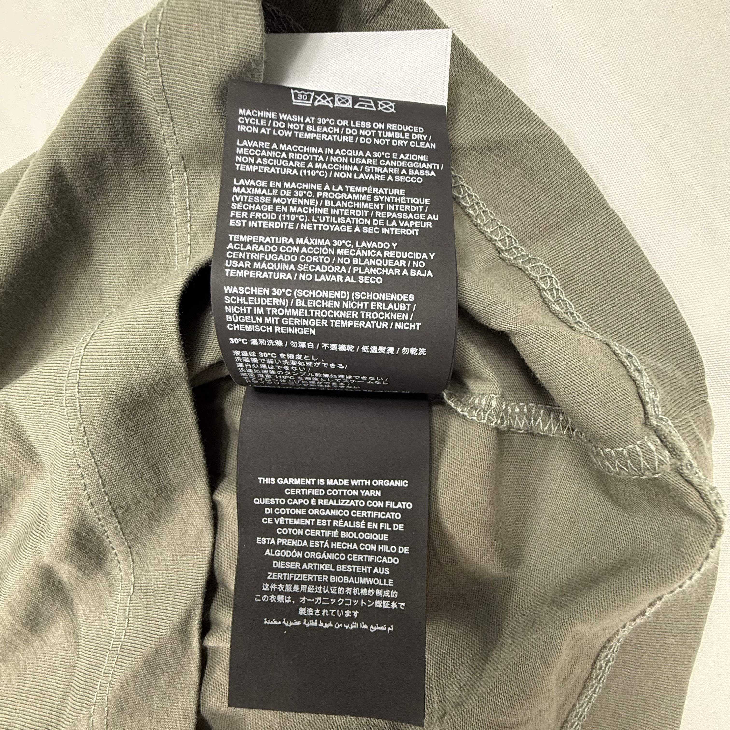 Marcelo Burlon Marcelo Burlon County of Milan Olive Green Wingspan T-Shirt Size US L / EU 52-54 / 3 - 11 Thumbnail