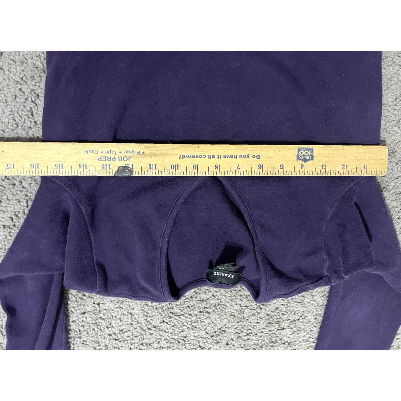Express EXPRESS Women's V-Neck Sweater Pullover Long Sleeve Size Large Soft Purple Size L / US 10 / IT 46 - 4 Thumbnail