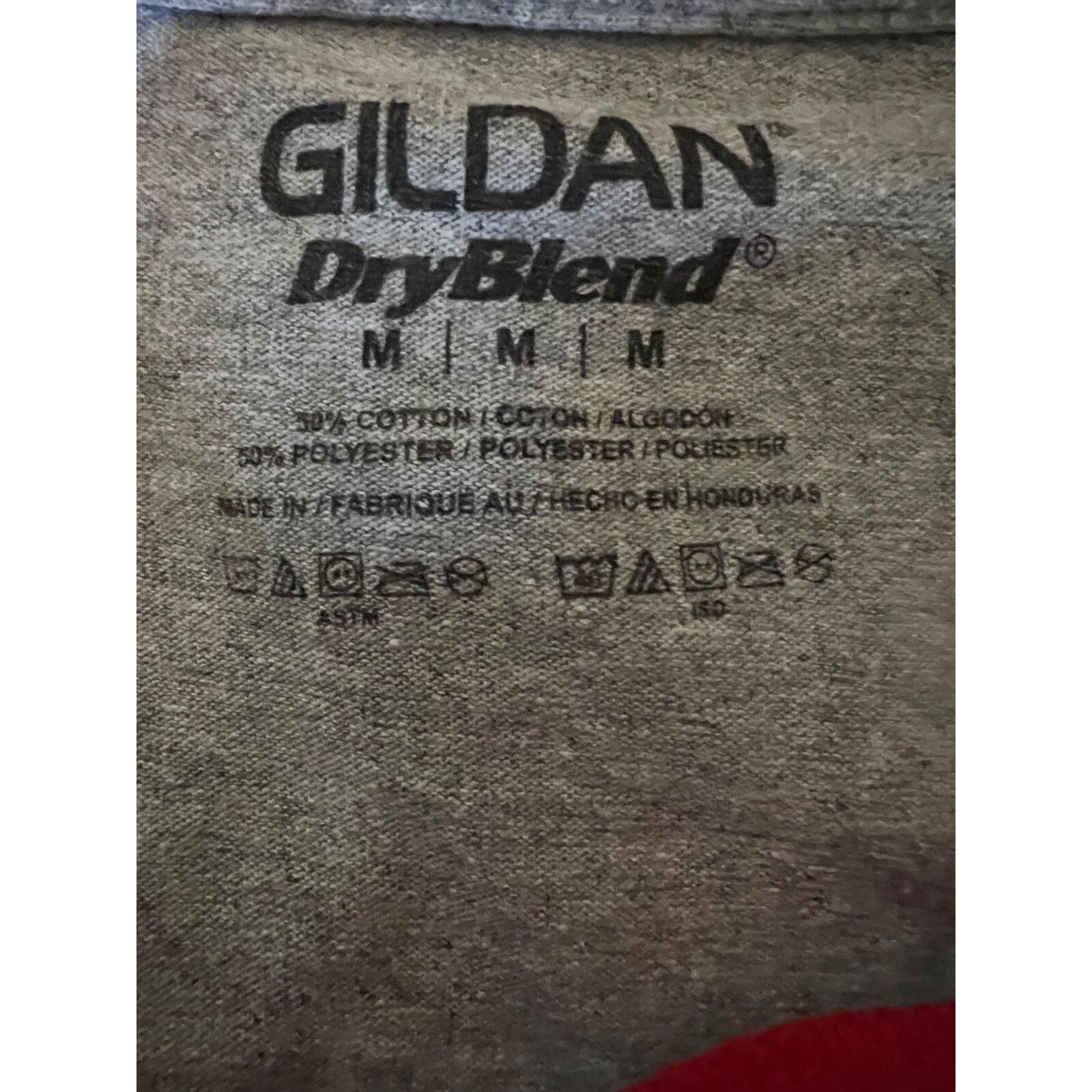 Gildan Rolling Stones Gray Graphic Ringer T-Shirt Medium 50/50 Size US M / EU 48-50 / 2 - 5 Thumbnail