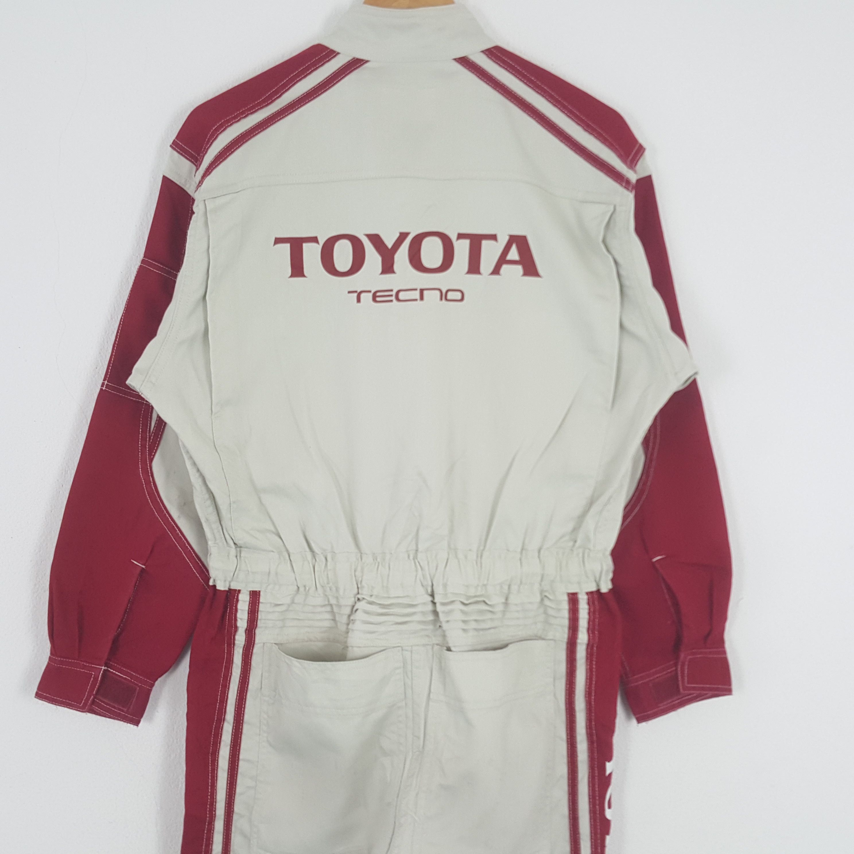 Japanese Brand × Vintage Vintage Toyota Tecno Japanese Racing Team Coverall Jacket Size US M / EU 48-50 / 2 - 2 Thumbnail