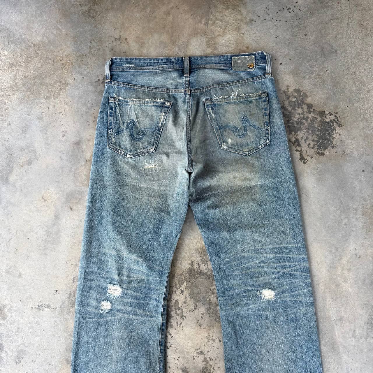 AG Adriano Goldschmied Vintage AG Adriano Goldschmied CampaignLoose Distressed Jean Size US 32 / EU 48 - 12 Thumbnail