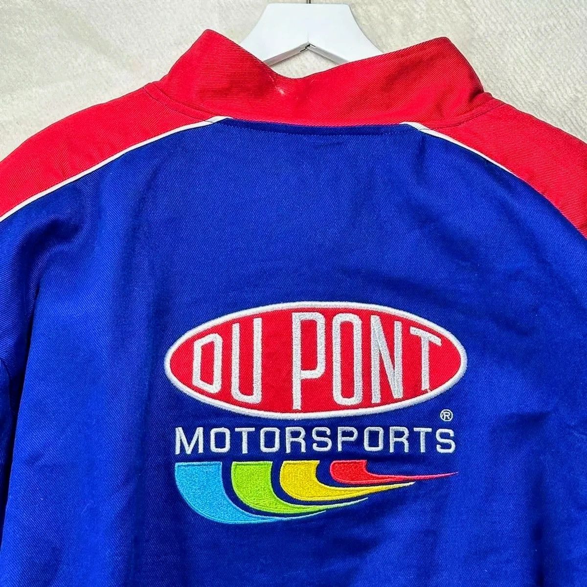 Vintage 💥 DuPont 💸 Y2K Racing Jacket Jeff Gordon Retro Streetwear Size US L / EU 52-54 / 3 - 5 Thumbnail