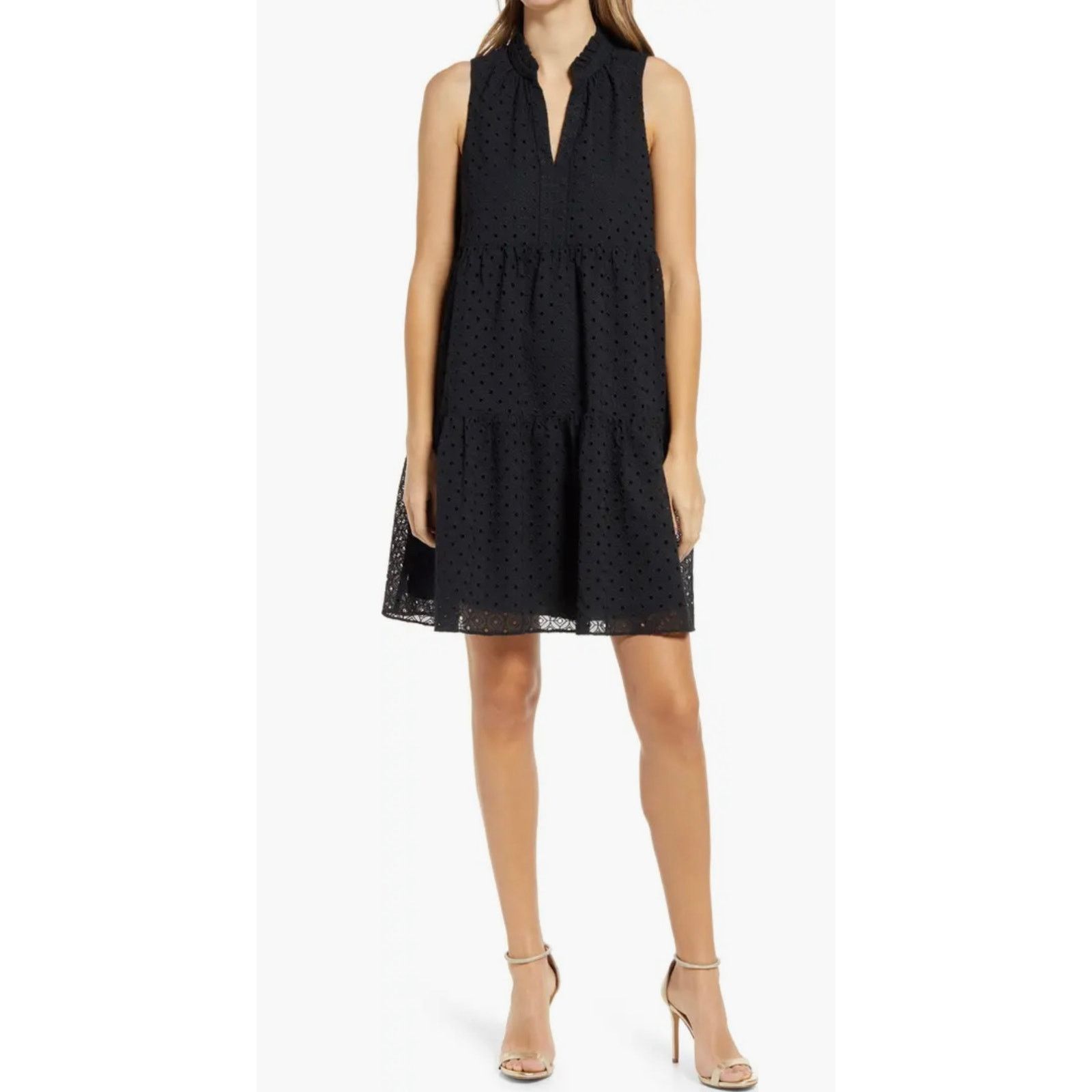 Lilly Pulitzer Lilly Pulitzer Novella Black Eyelet dress - X-Small Size M / US 6-8 / IT 42-44 - 1 Thumbnail