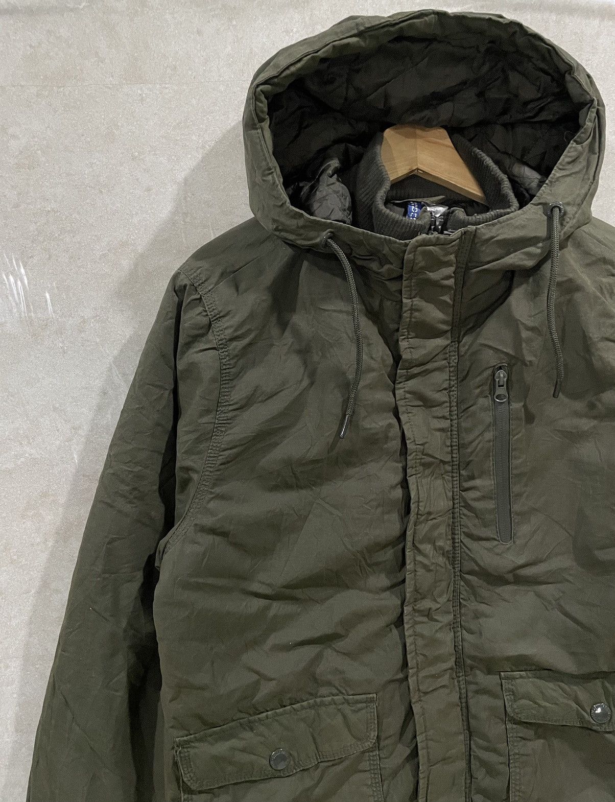 H&M × Japanese Brand Vintage H&M Double Collar Bomber Jacket Size US M / EU 48-50 / 2 - 3 Thumbnail