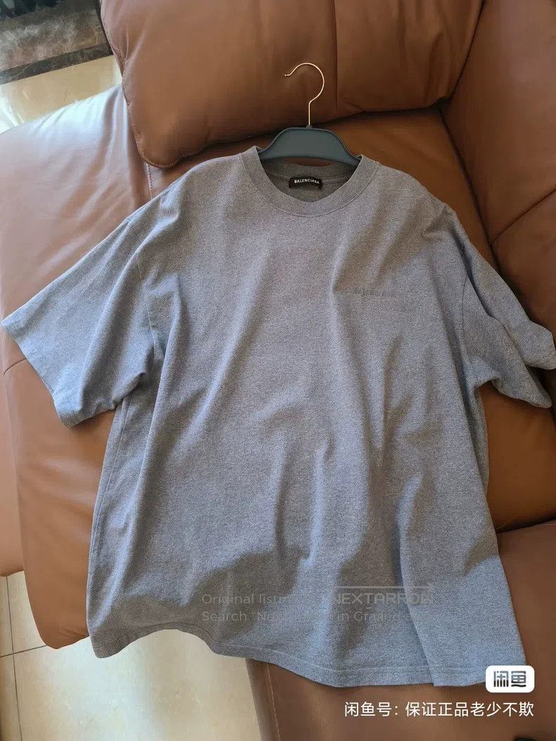 Balenciaga Balenciaga Front LOGO Embroidered Back Hexagram Print Grey Size US XXS / EU 40 - 2 Thumbnail