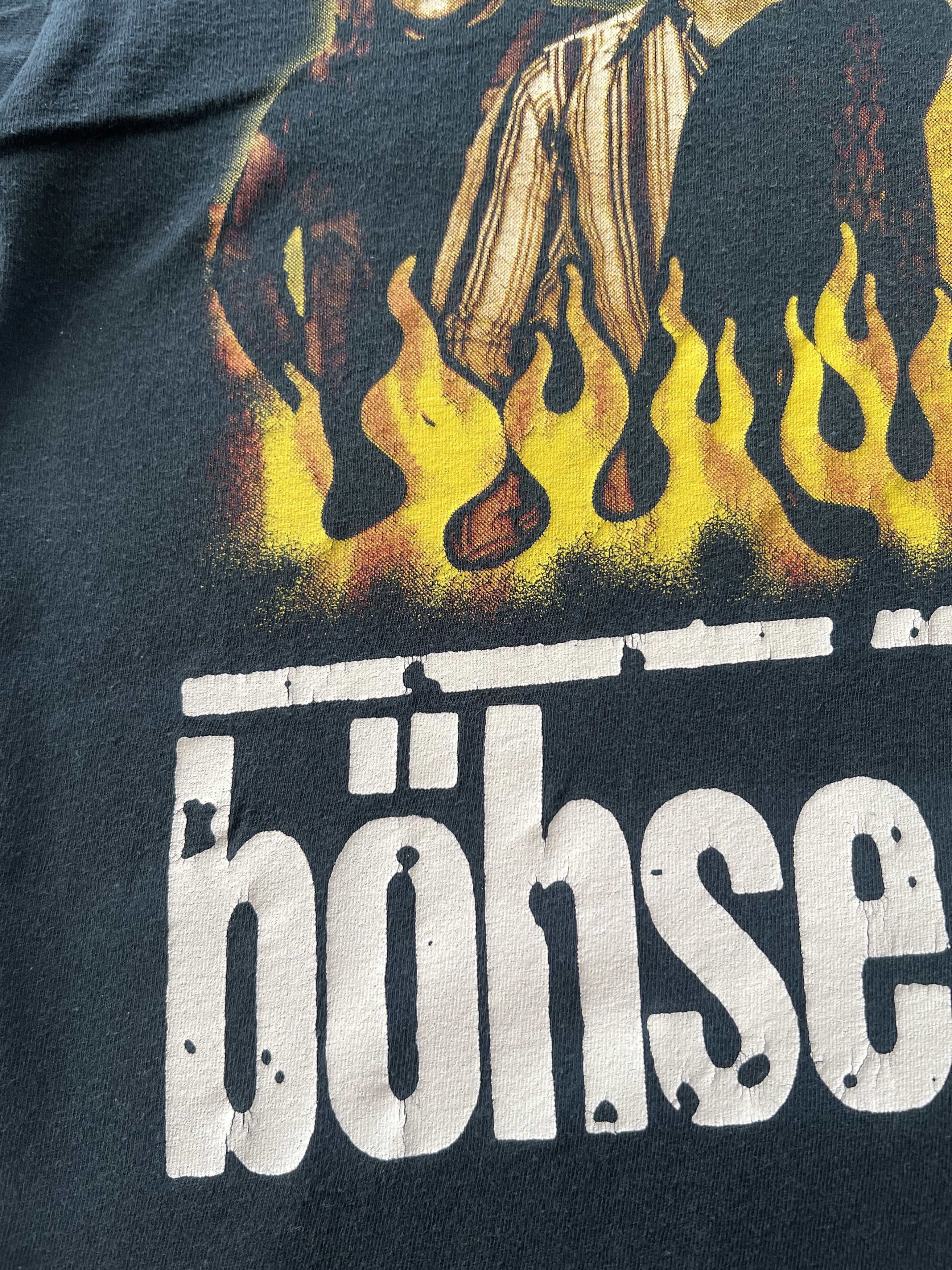 Band Tees Vintage 2000s Böhse Onkelz Rock Band Black T-shirt Size US S / EU 44-46 / 1 - 4 Thumbnail