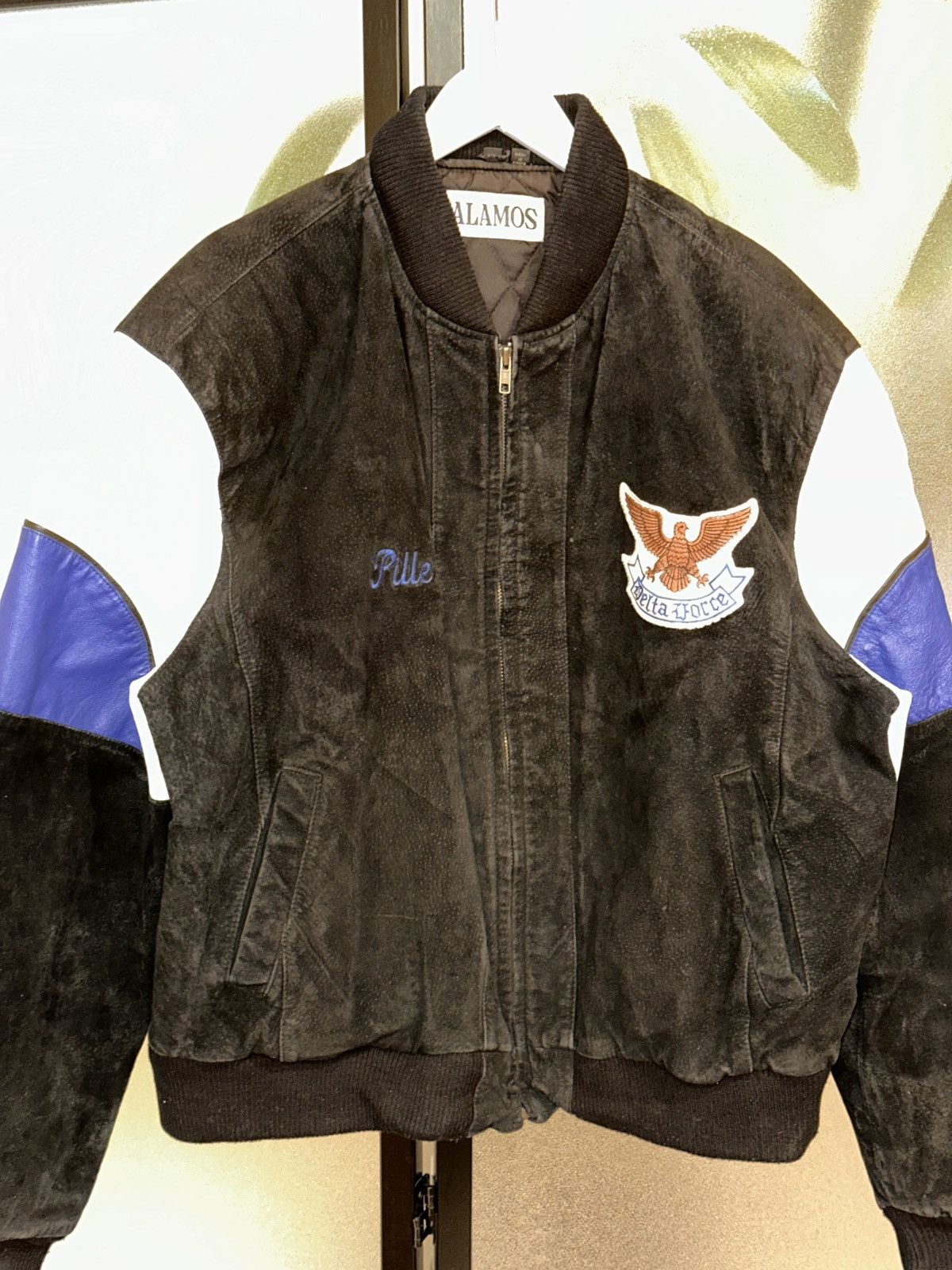 Other VTG Alamos Delta Force Leather Varsity Jacket Men’s XL Mili Size US XL / EU 56 / 4 - 6 Thumbnail