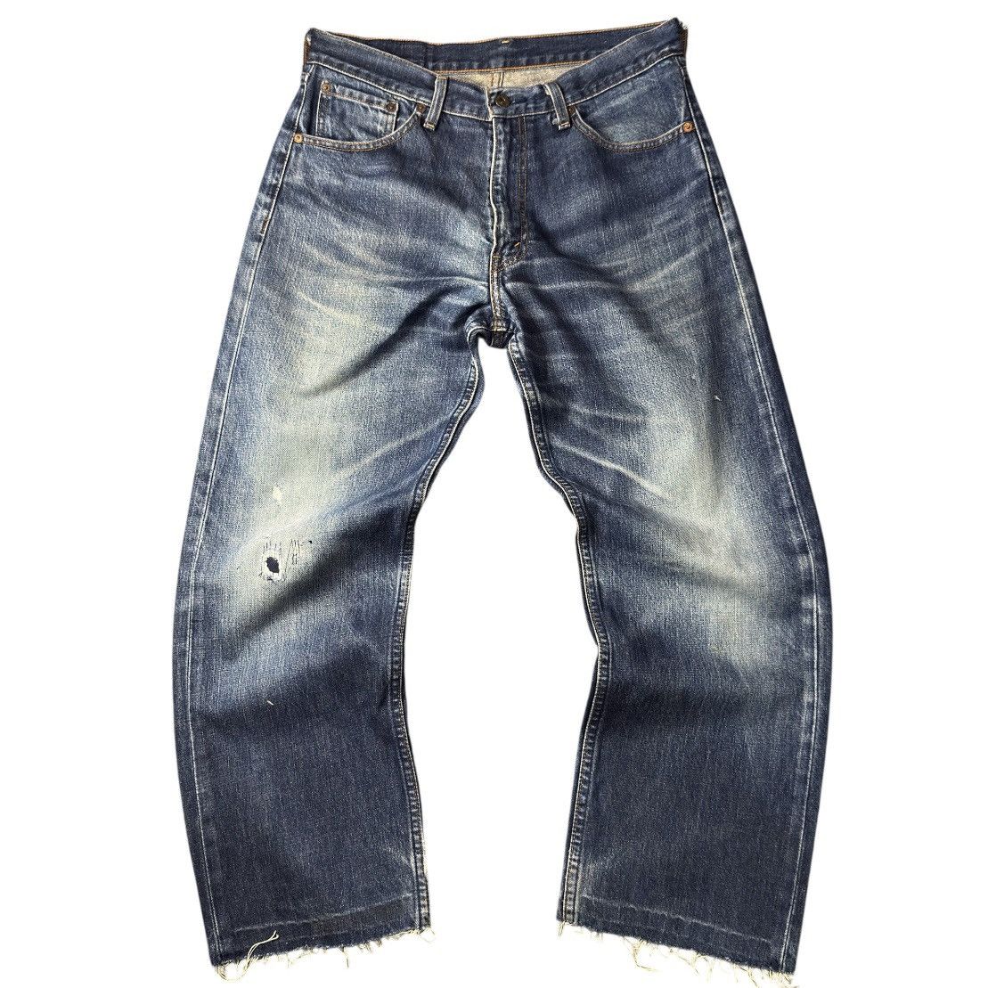 Engineered Garments × Levi's Vintage 90s Levis 503 Distressed Ripped Faded Aging Denim Size US 33 - 2 Thumbnail