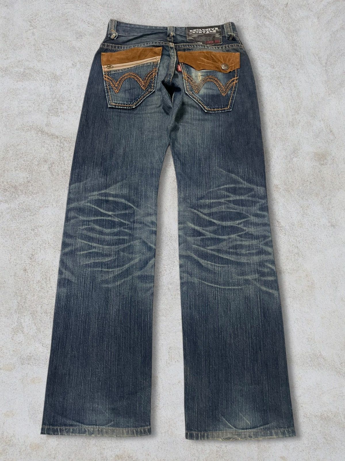 Edwin Vintage Edwin EV Navajo Motifs Blue Wash Cowboy Style Jeans Size US 29 - 5 Thumbnail