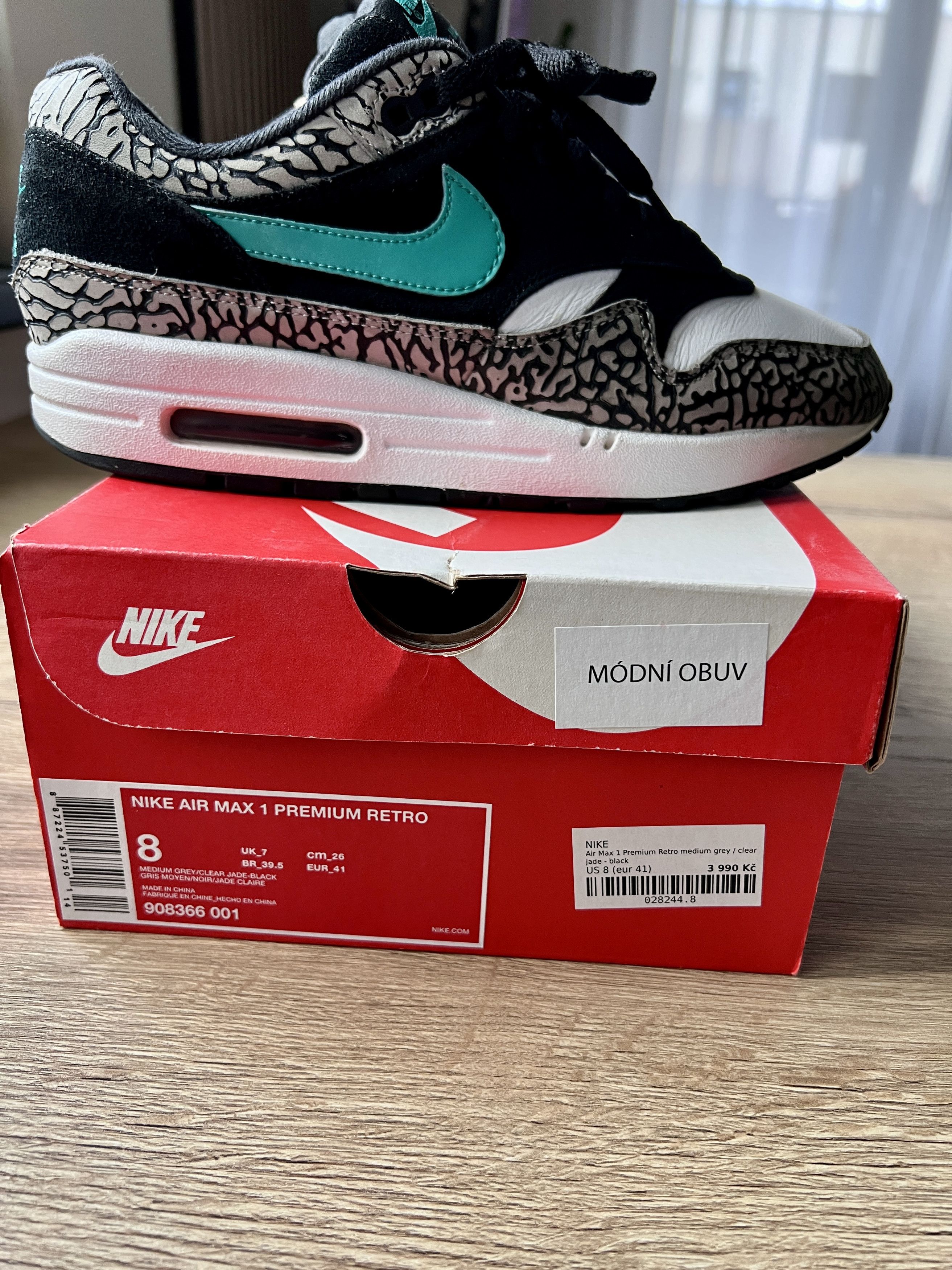 Nike Air Max 1 Elephant Print Atmos 2017 Size US 8 / EU 41 - 5 Thumbnail