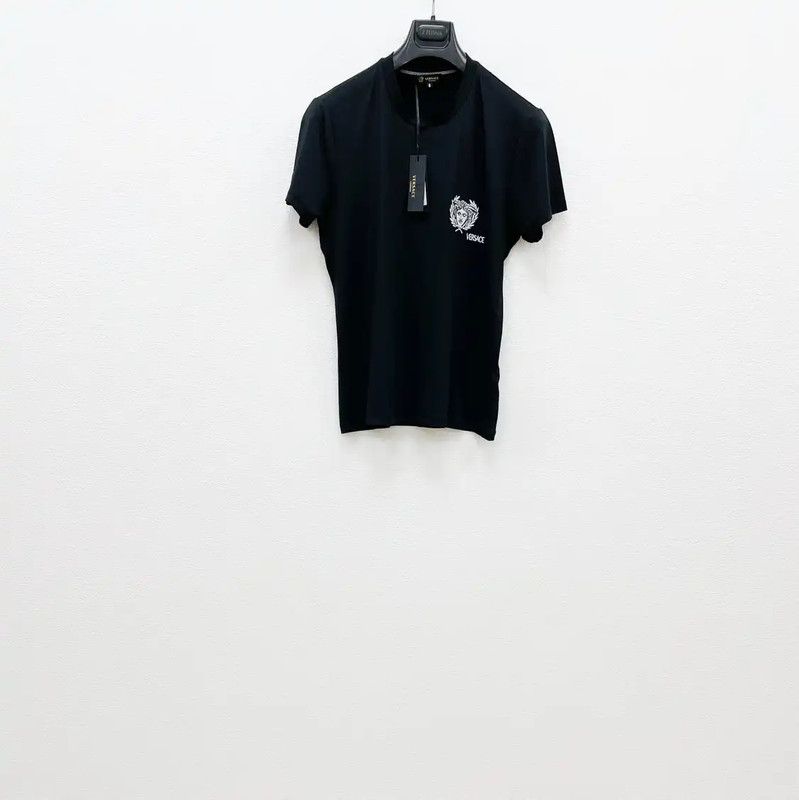Versace Versace Black Short Sleeve Men's T-Shirt 0089 Size US M / EU 48-50 / 2 - 1 Thumbnail