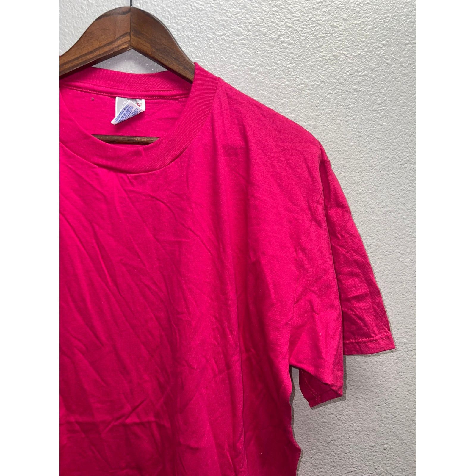 Jerzees 90s Vintage Jerzees Pink Blank Short Sleeve Shirt USA Made L Size US L / EU 52-54 / 3 - 2 Thumbnail