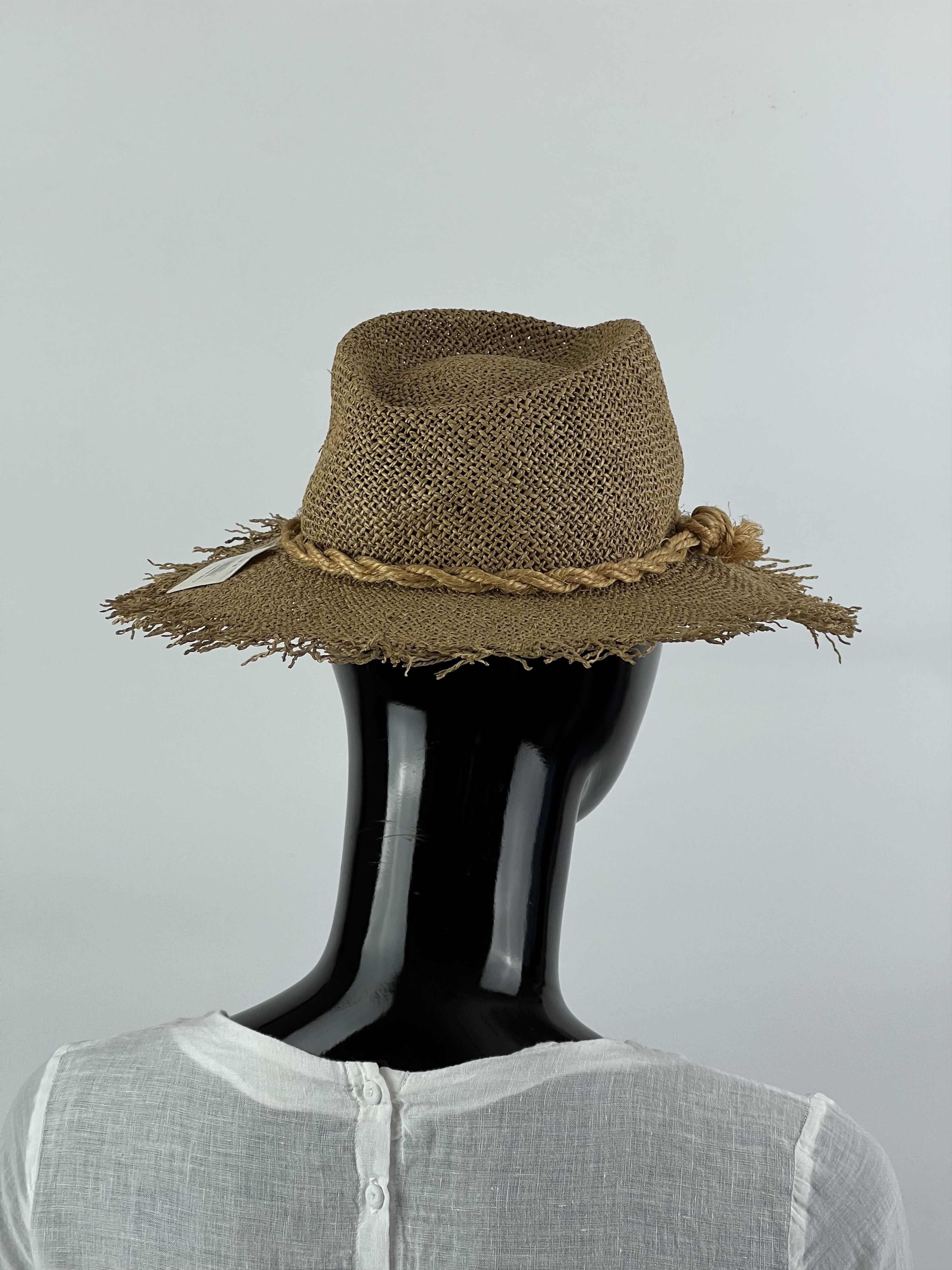 Designer Jean Barthet Rare Vintage Straw Fedora Hat One Size Size ONE SIZE - 3 Thumbnail
