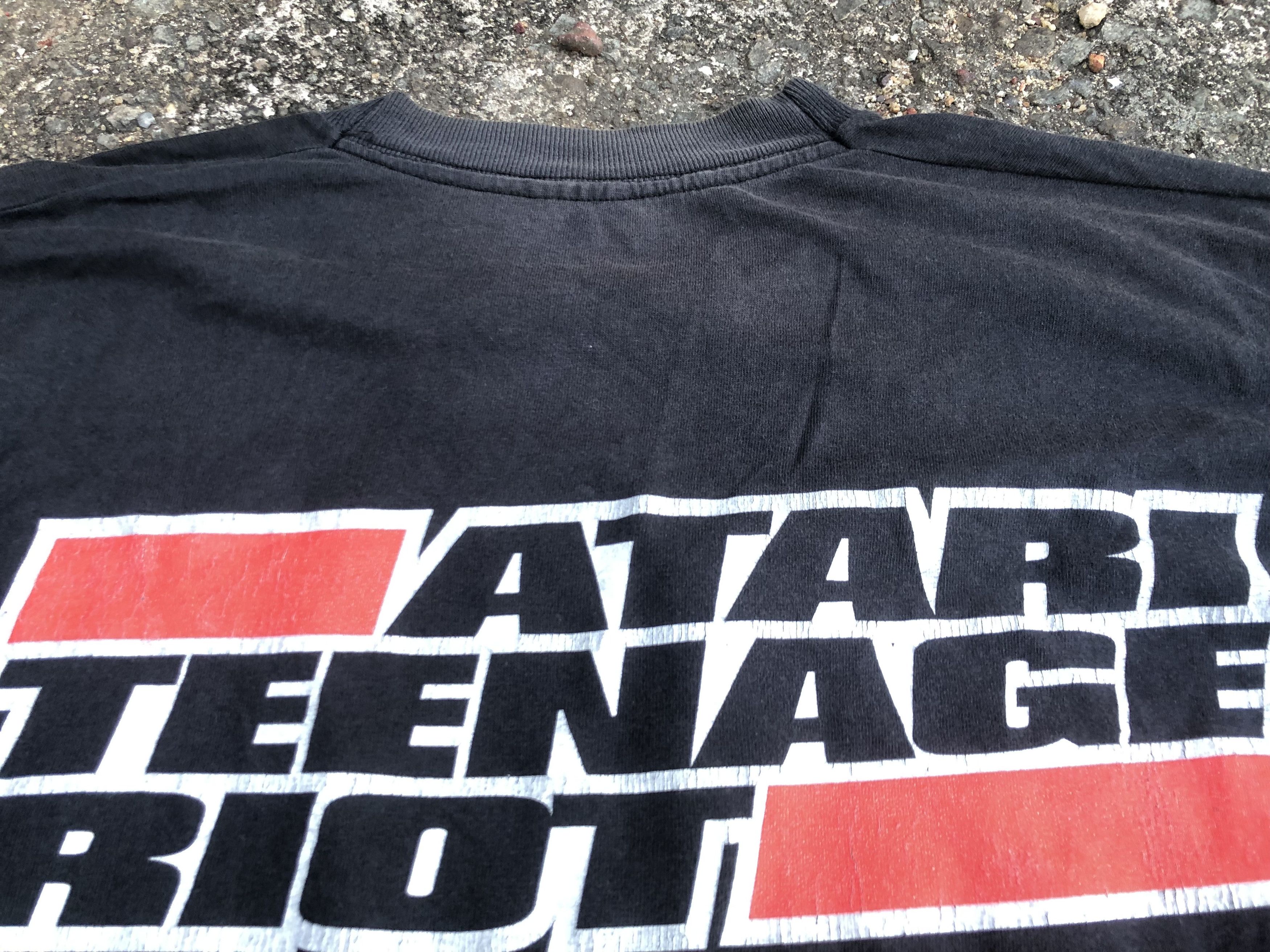 Band Tees 🔥Vintage 90s ATR ATARI TEENAGE RIOT Longsleeve Band T-Shirt Size US L / EU 52-54 / 3 - 7 Thumbnail