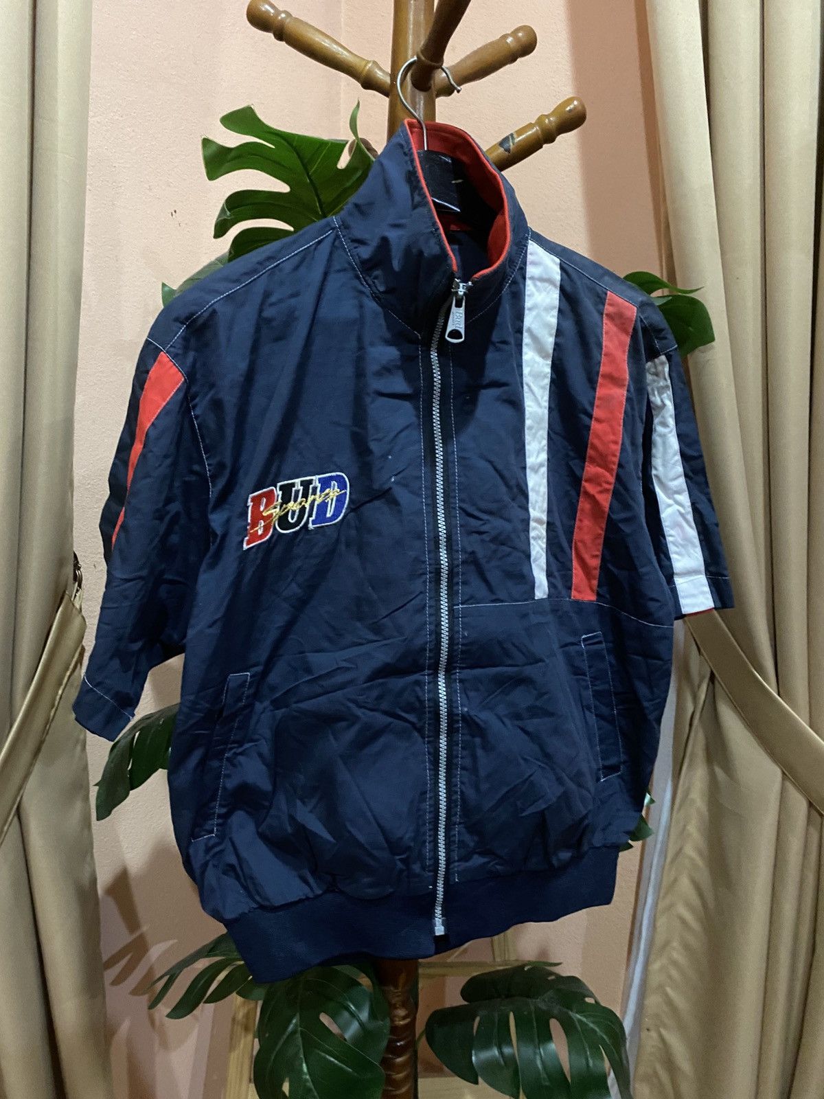 Budweiser Vintage Budweiser Sports Windbreaker Jacket – Short Sleeve Size US M / EU 48-50 / 2 - 3 Thumbnail