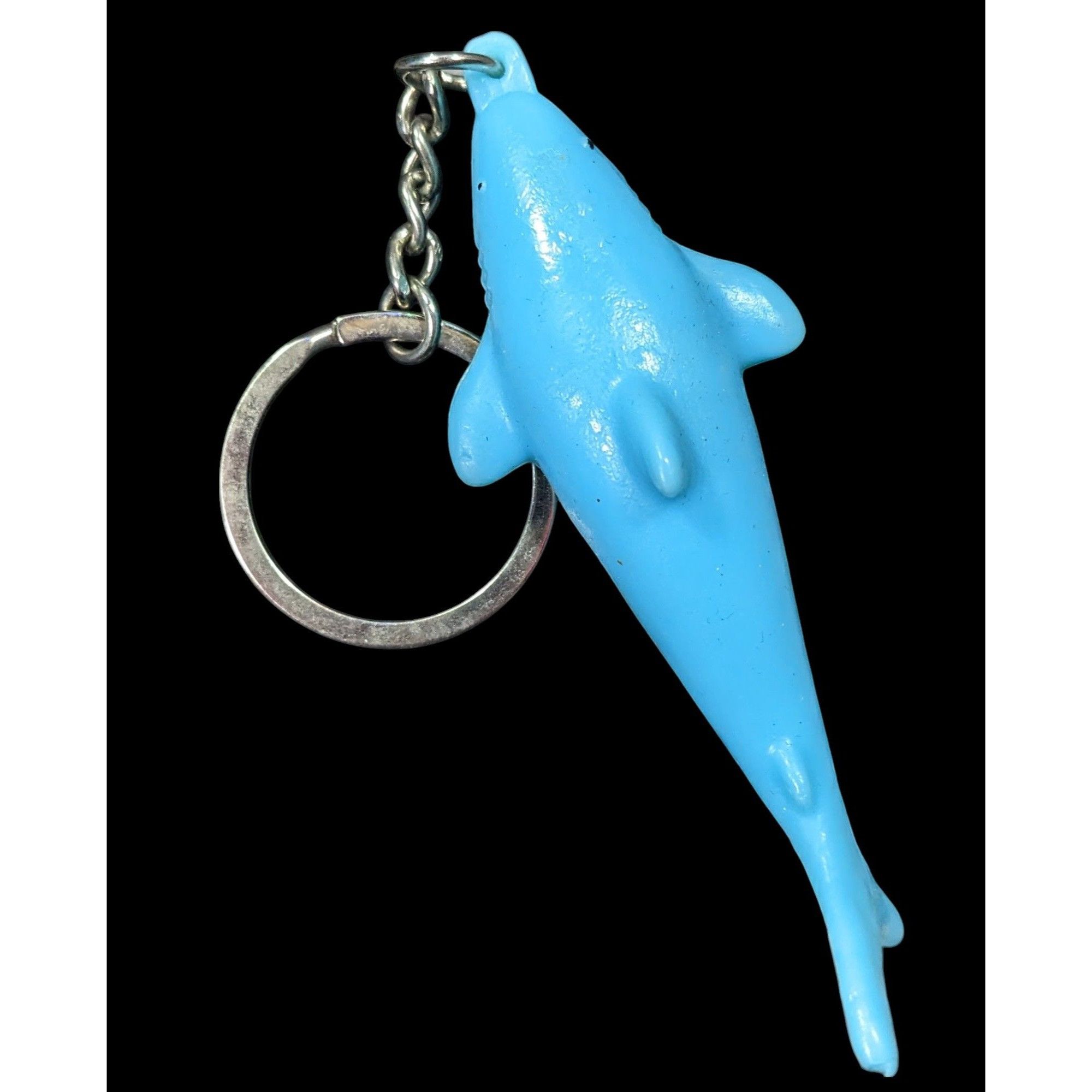 Other Beachy Blue Rubber Squishy Shark Keychain Size ONE SIZE - 1 Thumbnail
