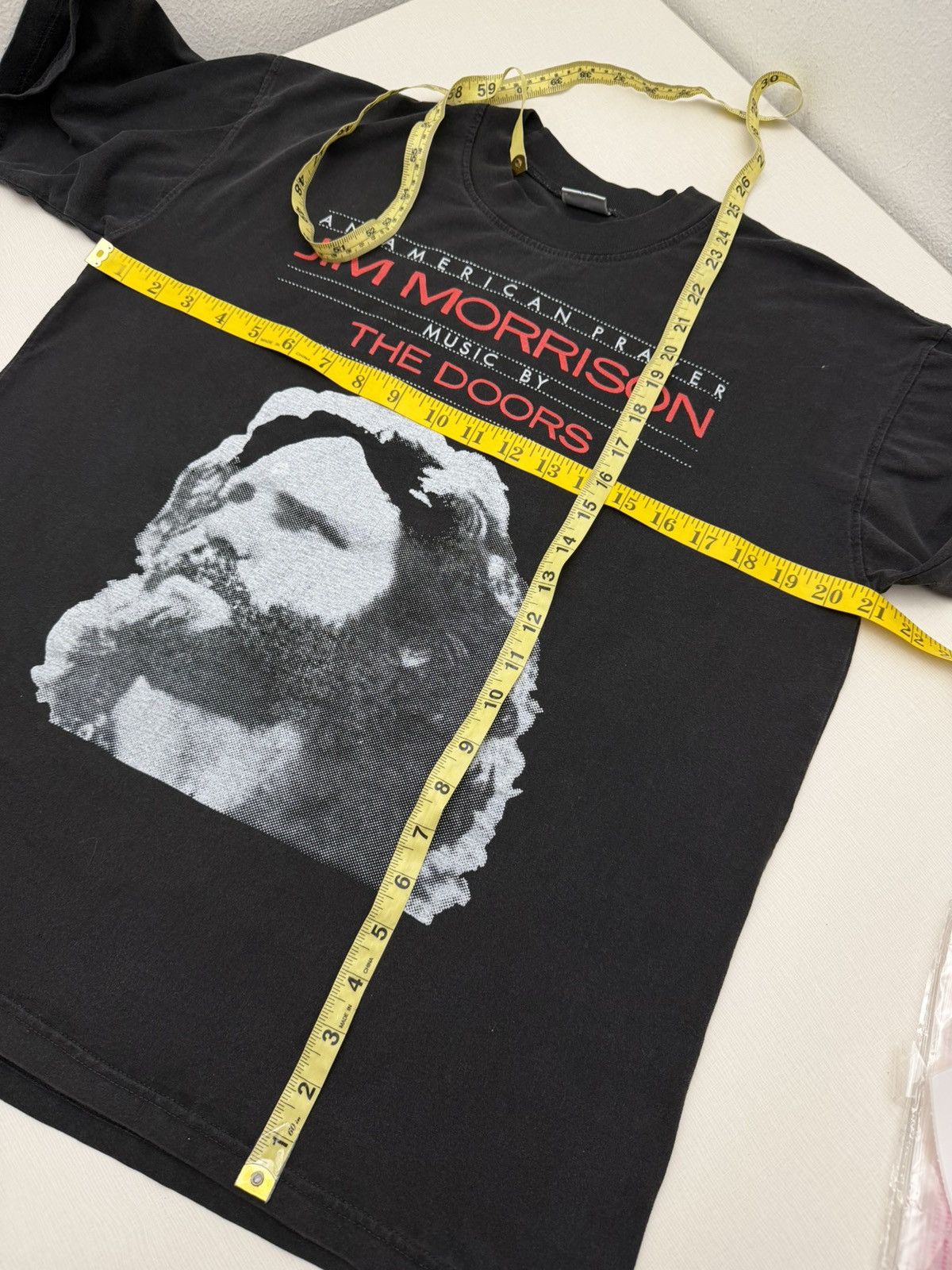Band Tees Vintage 90s Jim Morrison The Doors M Band Tee Faded Rock USA Size US M / EU 48-50 / 2 - 7 Thumbnail