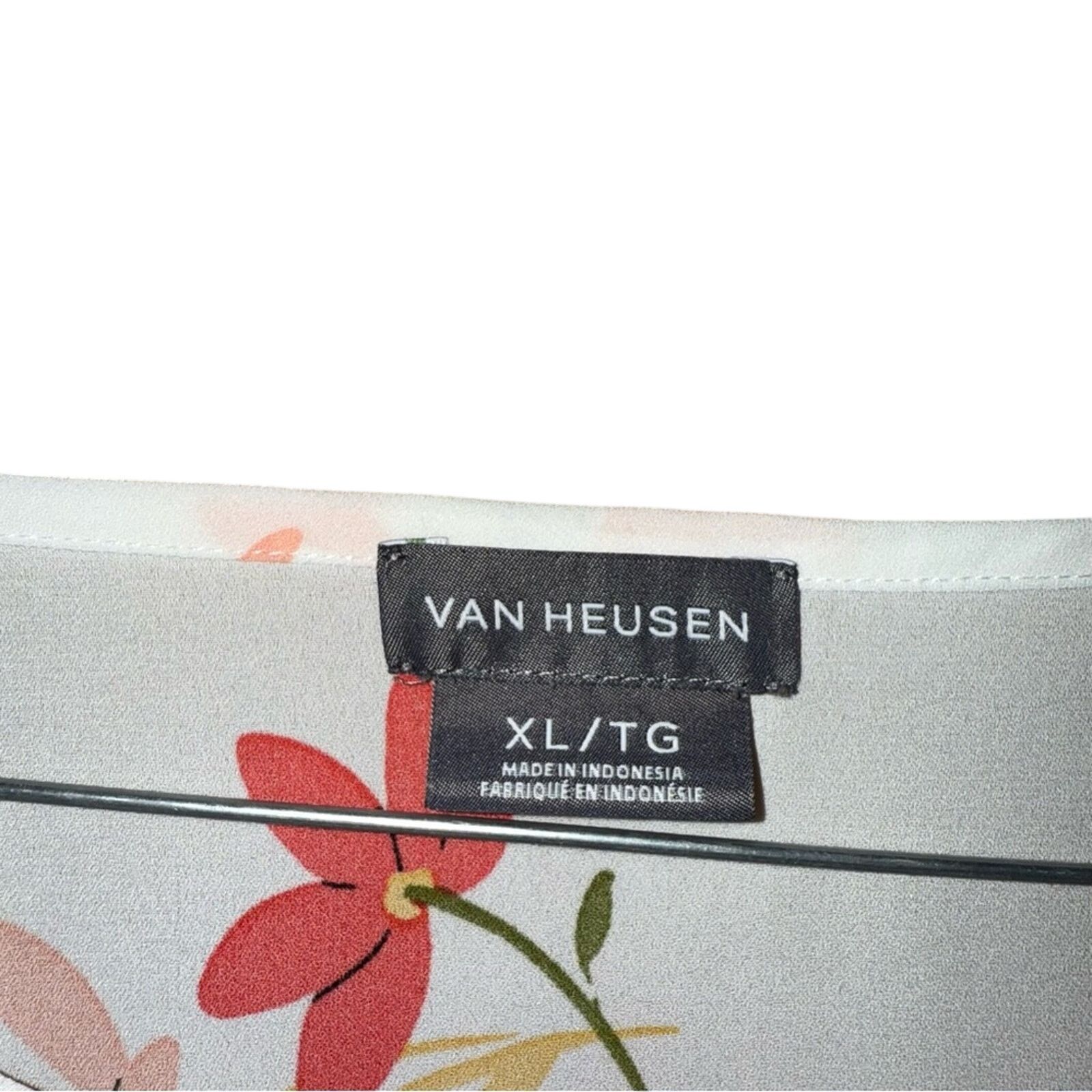 Van Heusen Van Heusen Floral Print Women's Top - Size XL / US 12-14 / IT 48-50 - 3 Thumbnail