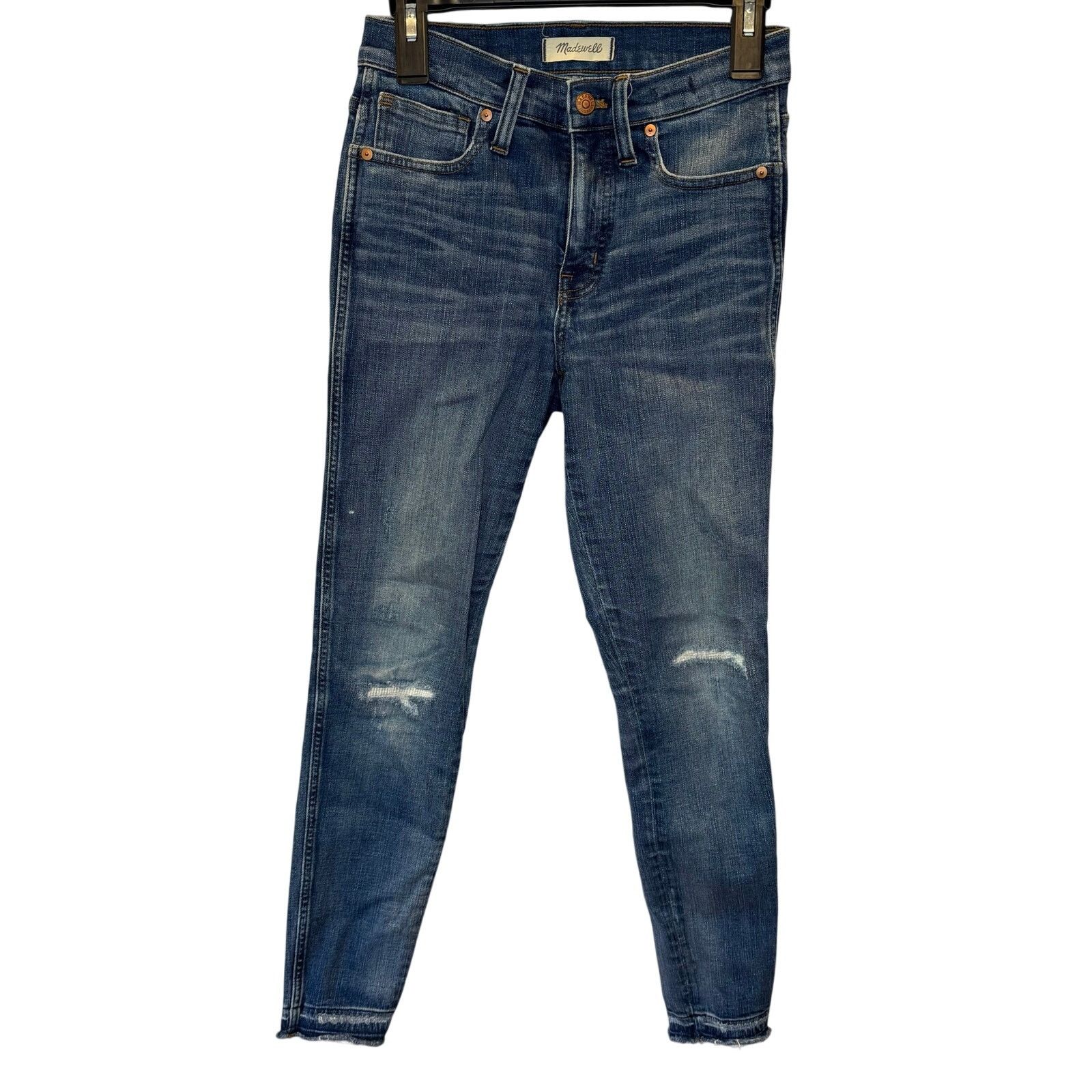 Madewell Madewell High Rise Skinny 26 Womens Denim Jean Casual Cotton Size 26" / US 2 / IT 38 - 1 Thumbnail