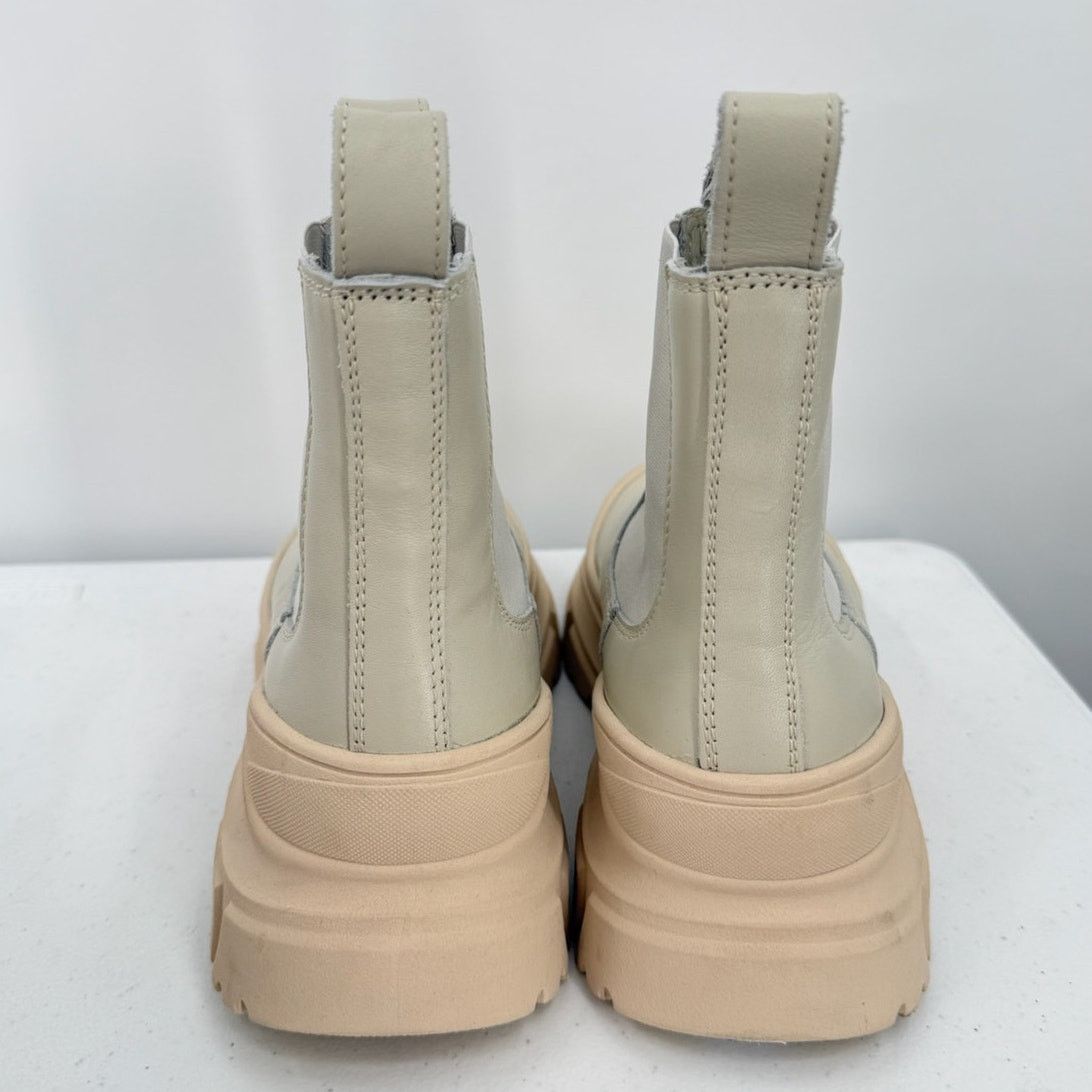 SOFIE D'HOORE NEW Sofie D'Hoore Fabulous Rubber Chelsea Leather Boots Size US 7 / IT 37 - 10 Thumbnail