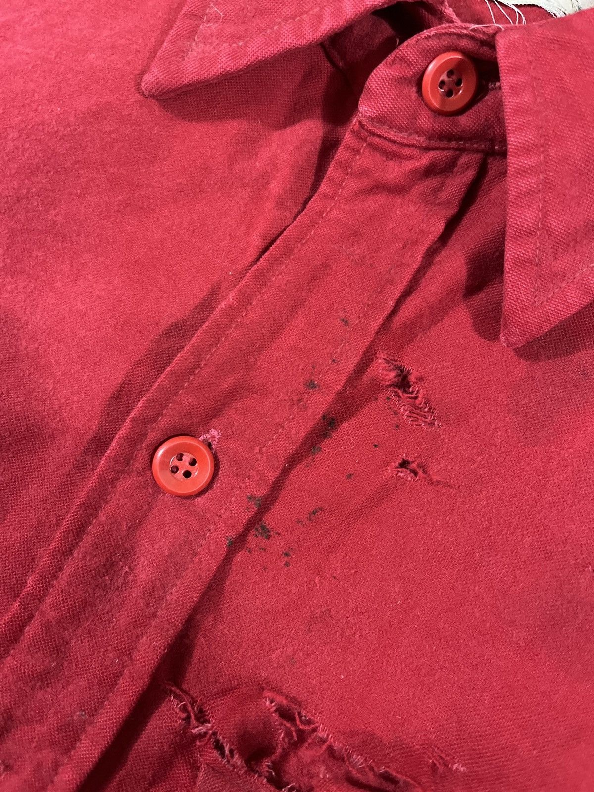 L.L. Bean Vintage 70s LL Bean Script Chamois Cloth Shirt Red Size US M / EU 48-50 / 2 - 11 Thumbnail