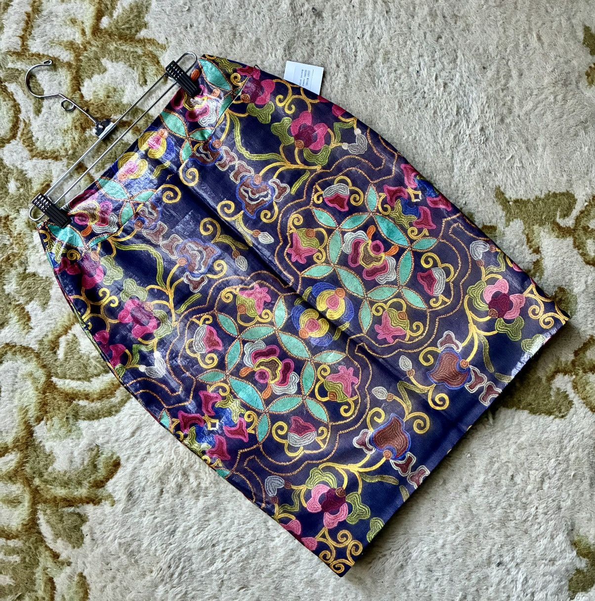 Issey Miyake Issey Miyake Archive SS2001 Runway Iridescent Jacquard Skirt Size 27" / US 4 / IT 40 - 1 Thumbnail
