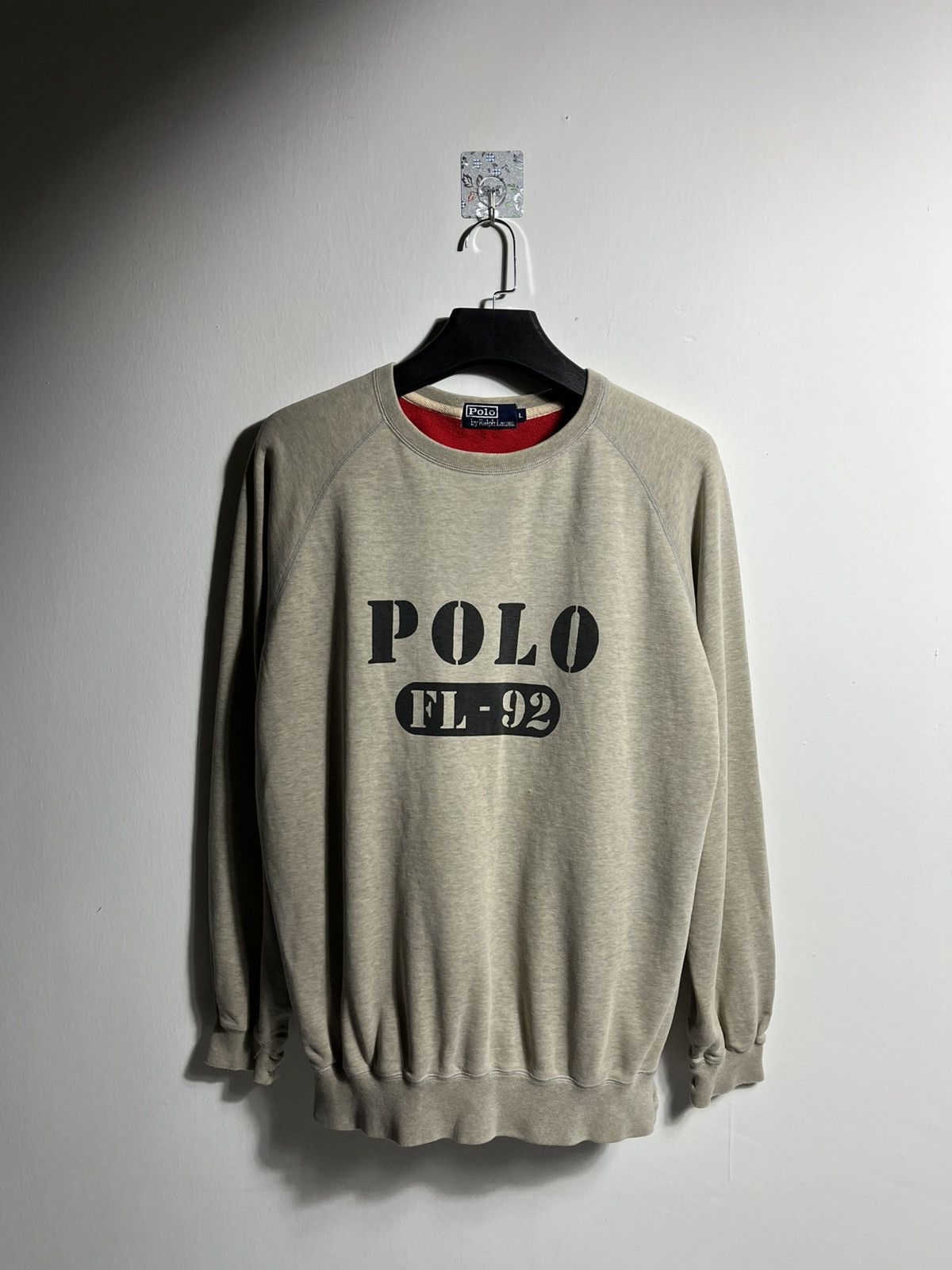 Polo Ralph Lauren OG Vintage 90s Polo Ralph Lauren Spellout Hoodie Size US L / EU 52-54 / 3 - 1 Thumbnail