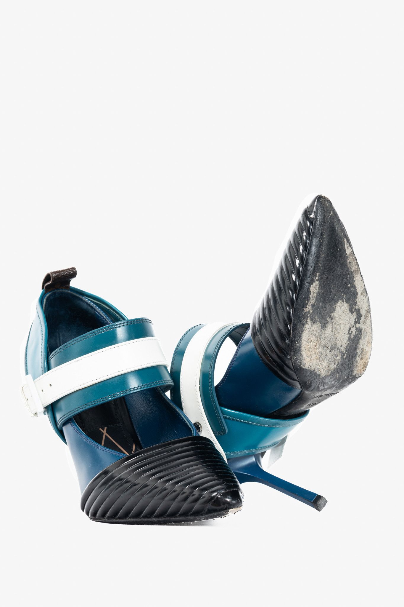 Louis Vuitton Louis Vuitton AW15 Runway Colourblock Mary Jane Heels Size US 6 / IT 36 - 4 Thumbnail