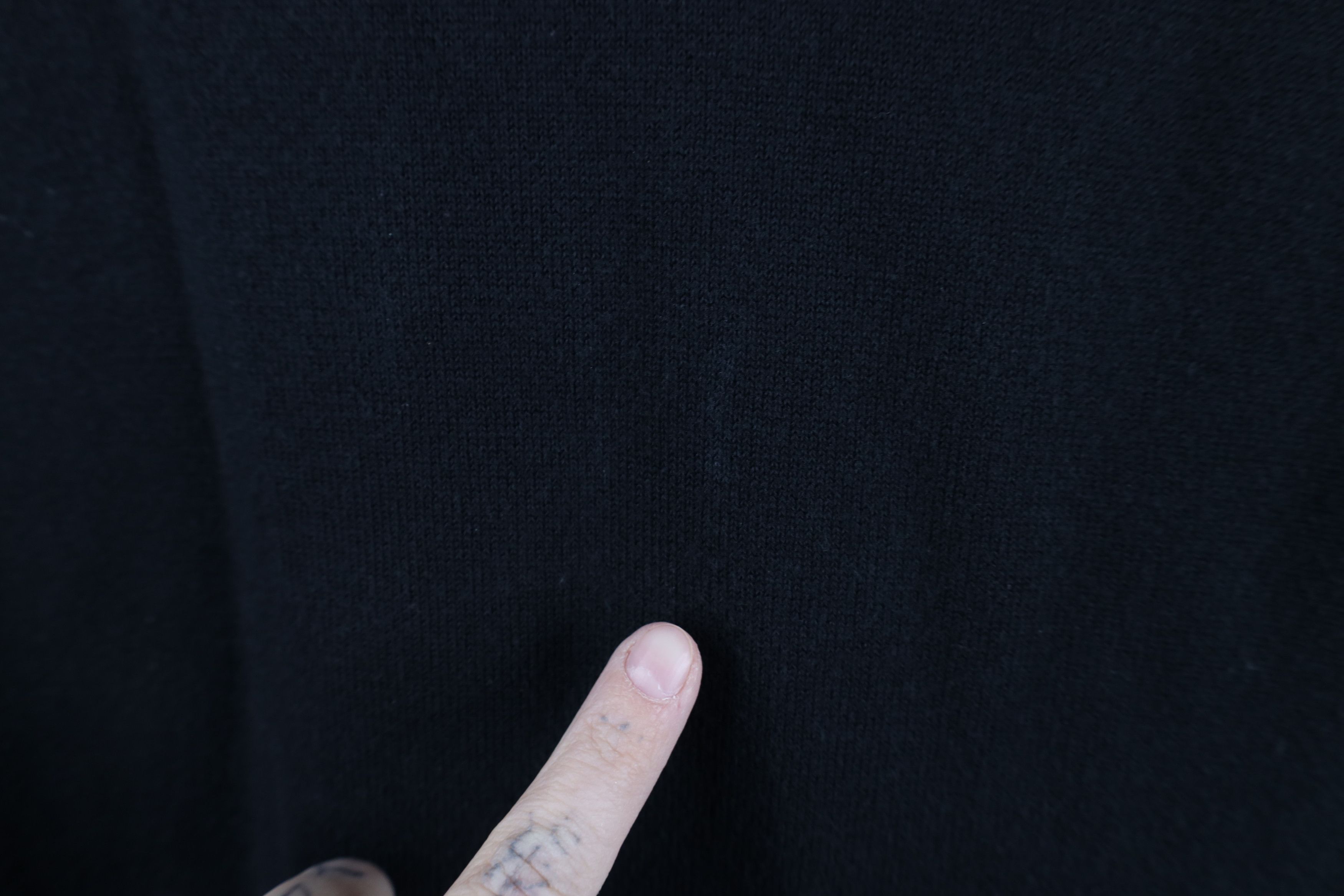 Vintage Vintage 90s Streetwear Blank Knit Collared Polo Shirt Black Size XXL / US 16-18 / IT 52-54 - 4 Thumbnail