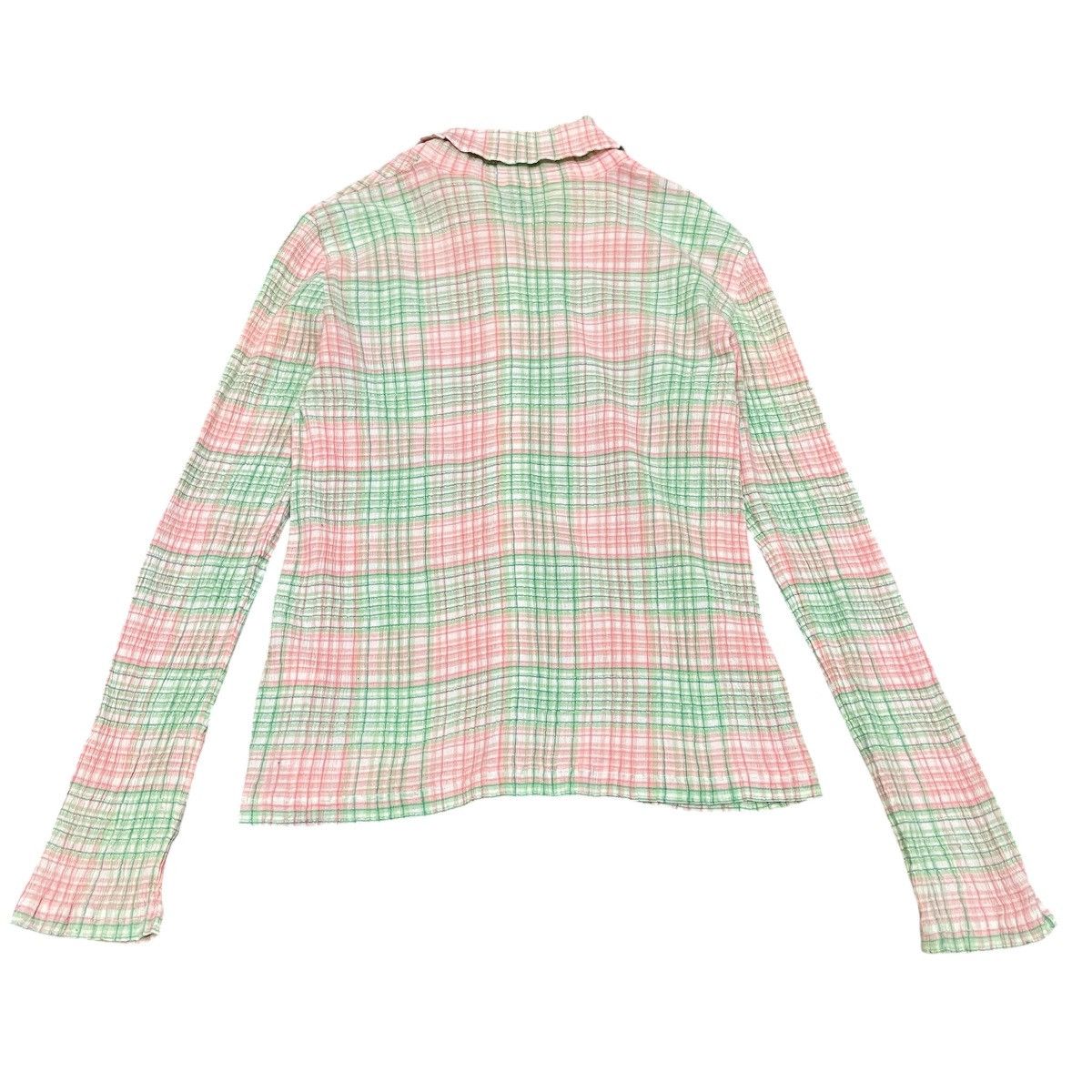 Tsumori Chisato Tsumori Chisato Issey Miyake Pastel Gingham Crinkle Shirt Size S / US 4 / IT 40 - 4 Thumbnail