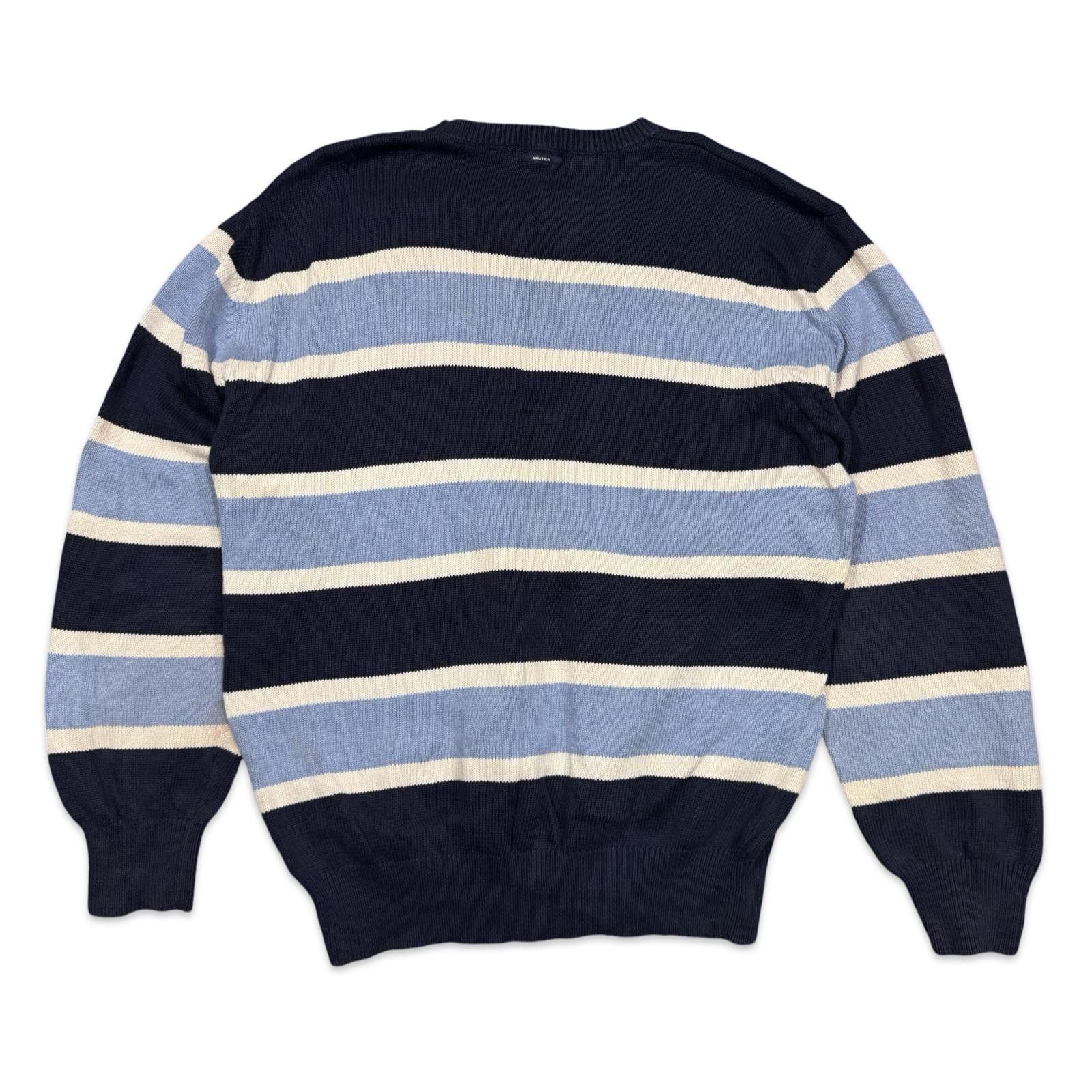 Nautica Nautica Striped Y2K Crewneck Sweater Size US XXL / EU 58 / 5 - 2 Thumbnail