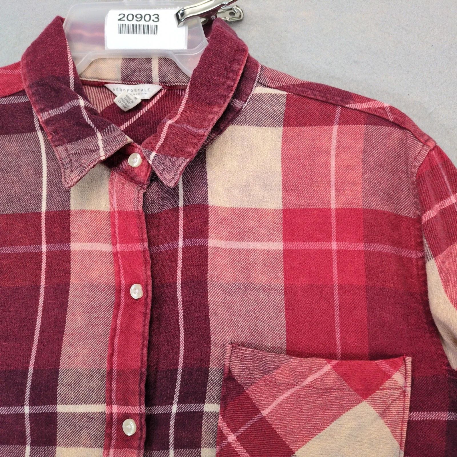 Aeropostale Aeropostale Plaid Cotton Flannel Button Up Shirt Women's M Size M / US 6-8 / IT 42-44 - 10 Thumbnail