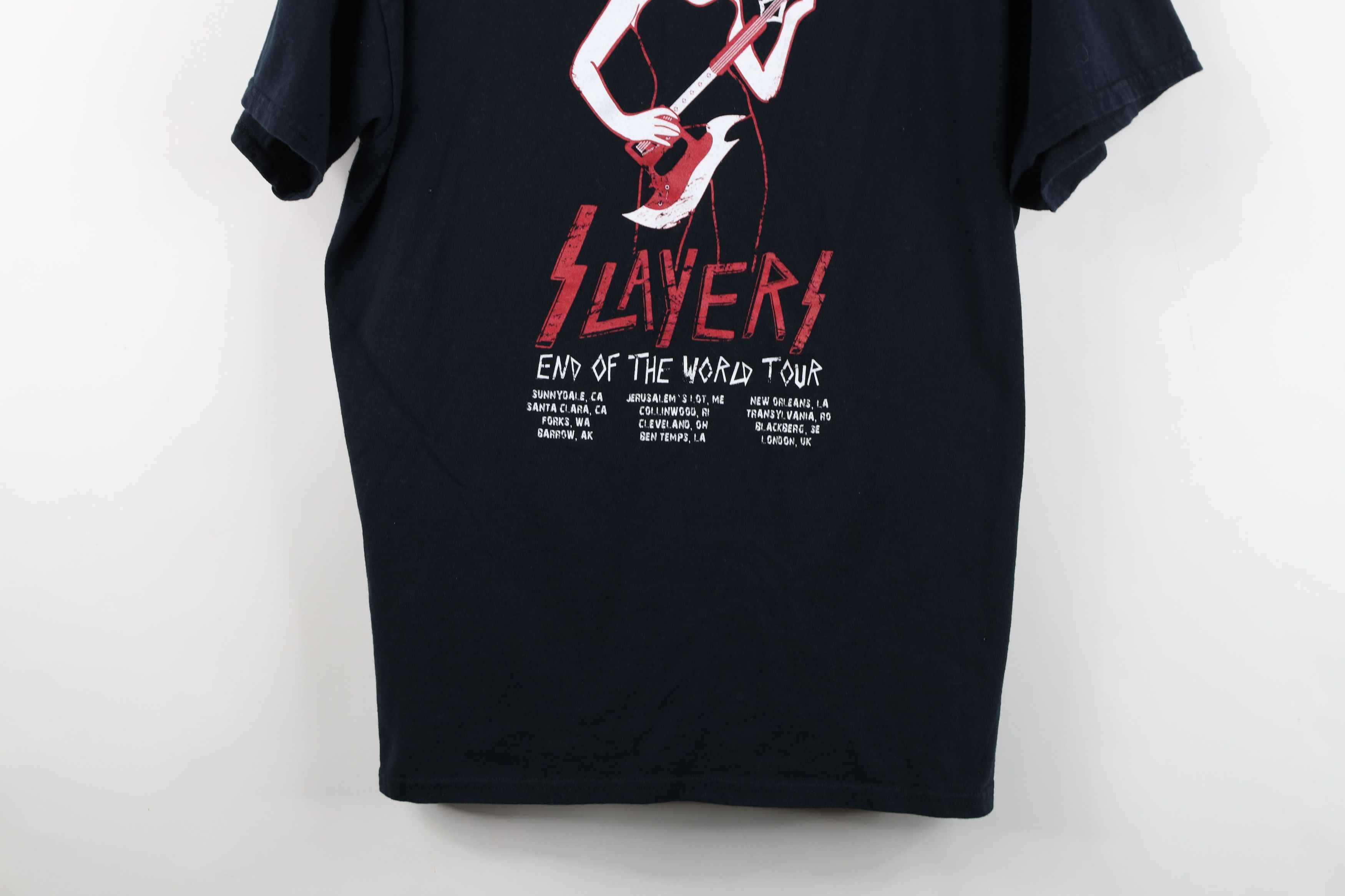 Vintage Vintage Y2K the World Tour Slayer Band Short Sleeve T-Shirt Size US XL / EU 56 / 4 - 3 Thumbnail