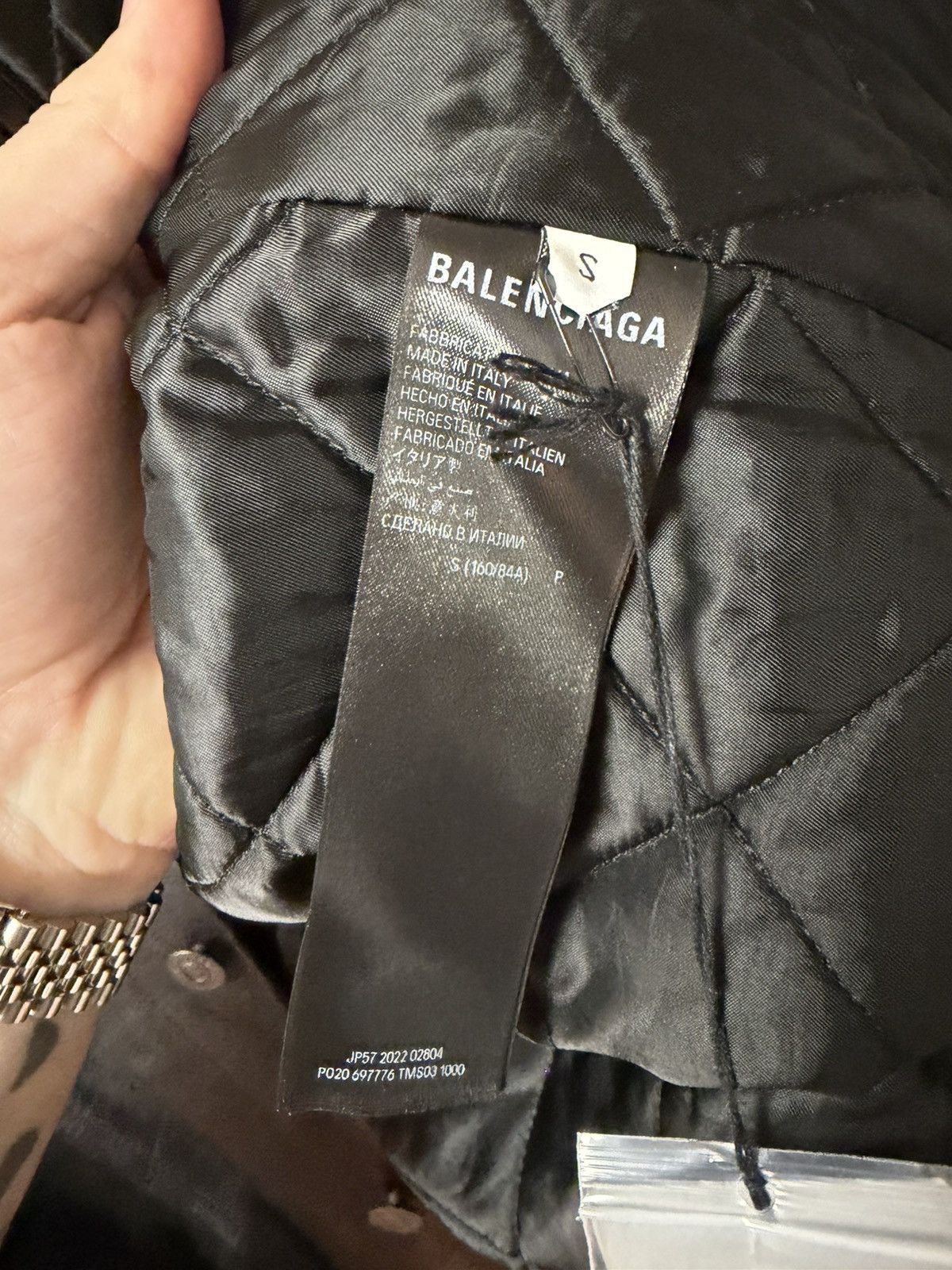 Balenciaga NEW - Summer 23 Buffalo Denim Style Trucker Leather Jacket S Size US S / EU 44-46 / 1 - 12 Thumbnail