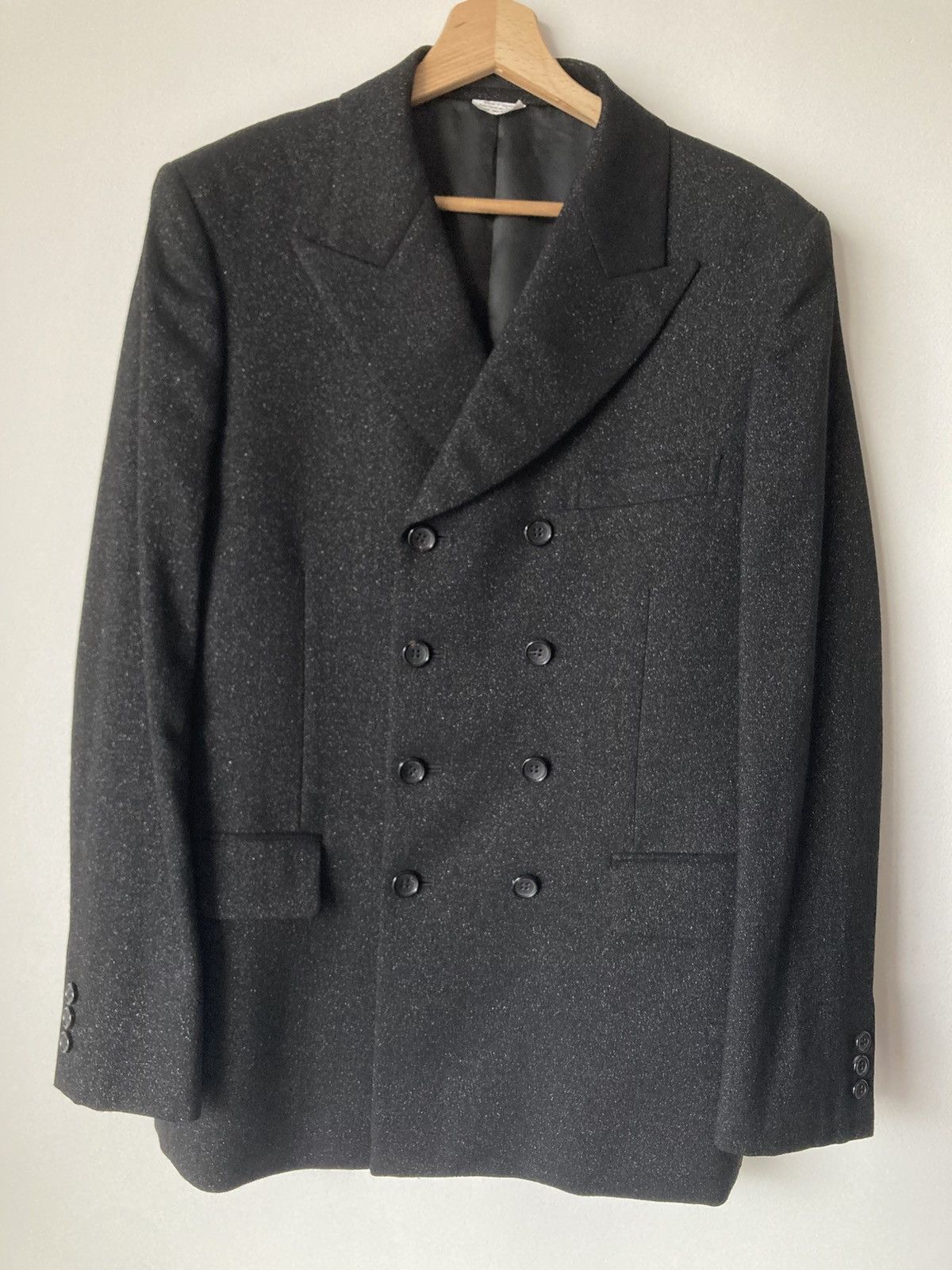 Comme des Garcons Homme Plus Textured Finish Peak Lapels Blazer Size US M / EU 48-50 / 2 - 1 Thumbnail