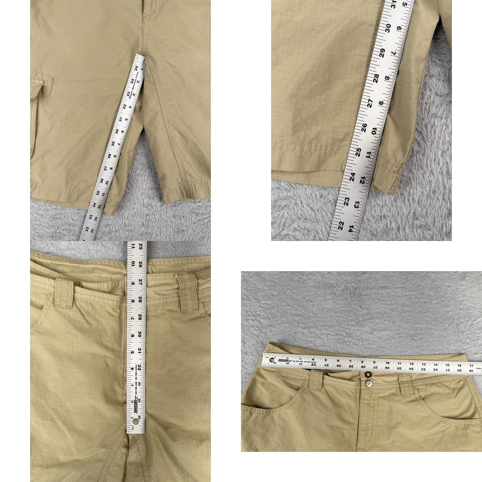Vintage VINTAGE Columbia Cargo Shorts Women 12 Beige Activewear Casual Hiking Cotton Nylon Stretch 90s Girls Size 34" / US 12 / IT 48 - 8 Thumbnail