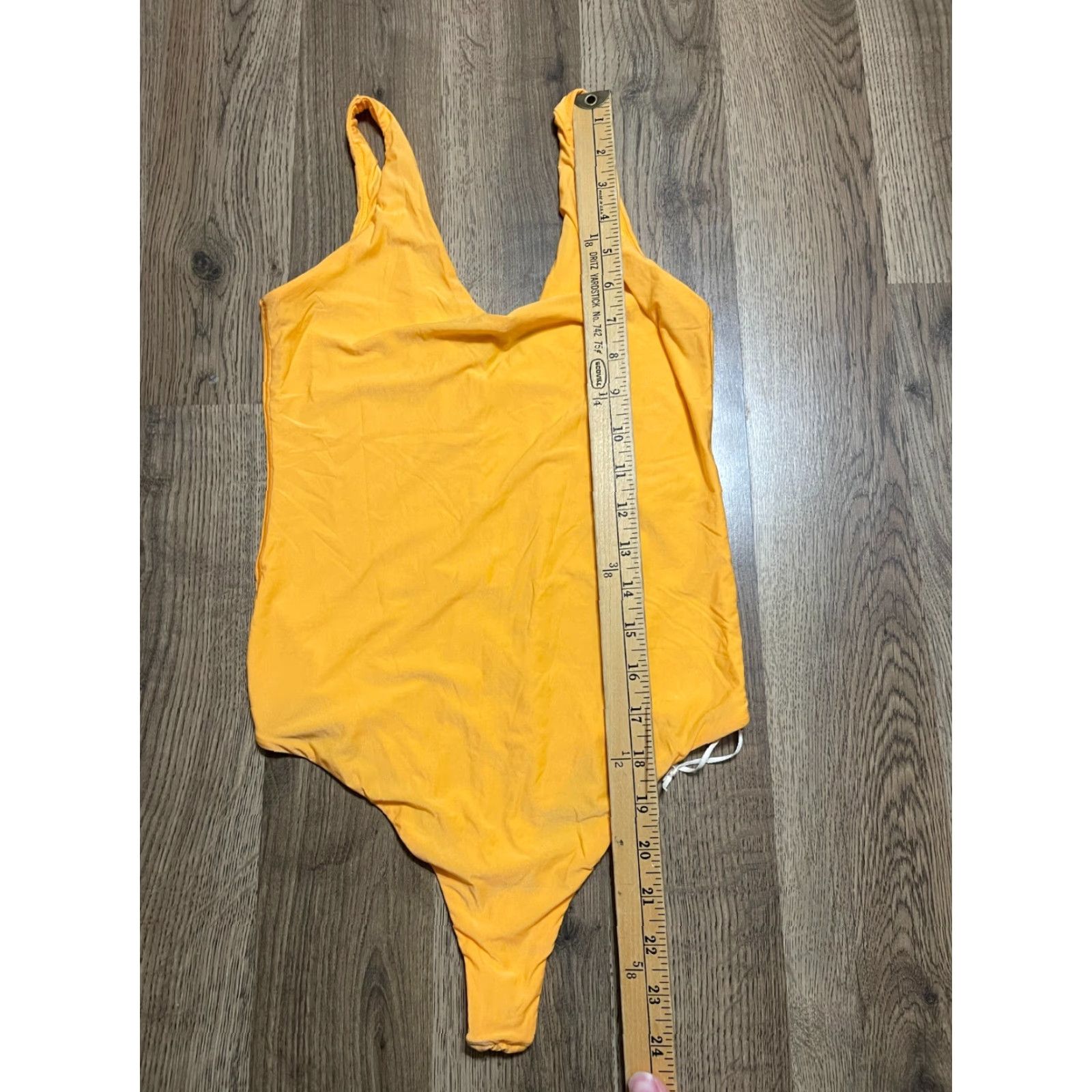 Vintage Aerie Bodysuit Womens Size M Orange Sleeveless Tank NWT Size M / US 6-8 / IT 42-44 - 4 Thumbnail