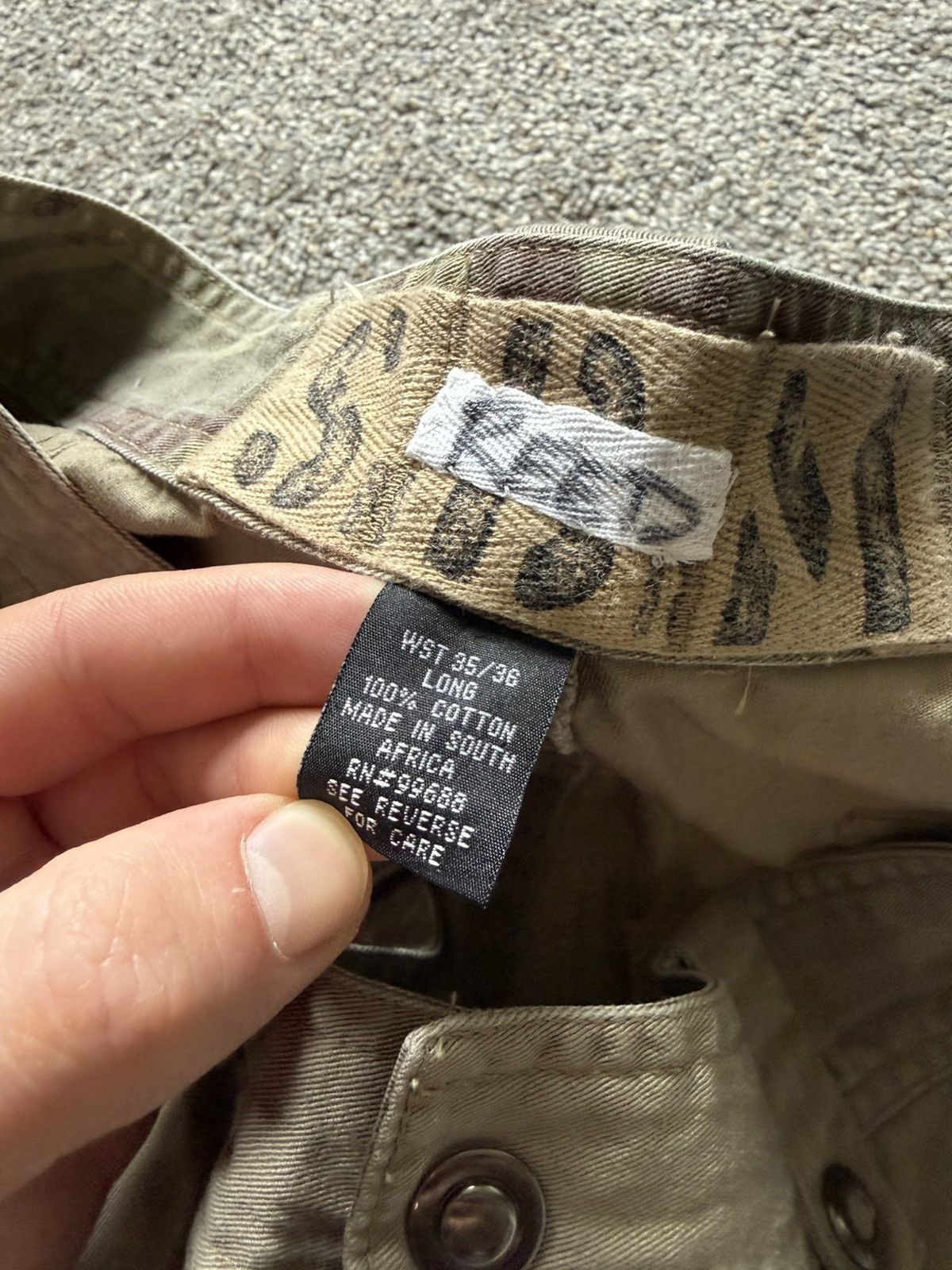 Vintage Vintage Tactical Cargo Pants Khaki Multi Pocket Military Size US 35 - 5 Thumbnail