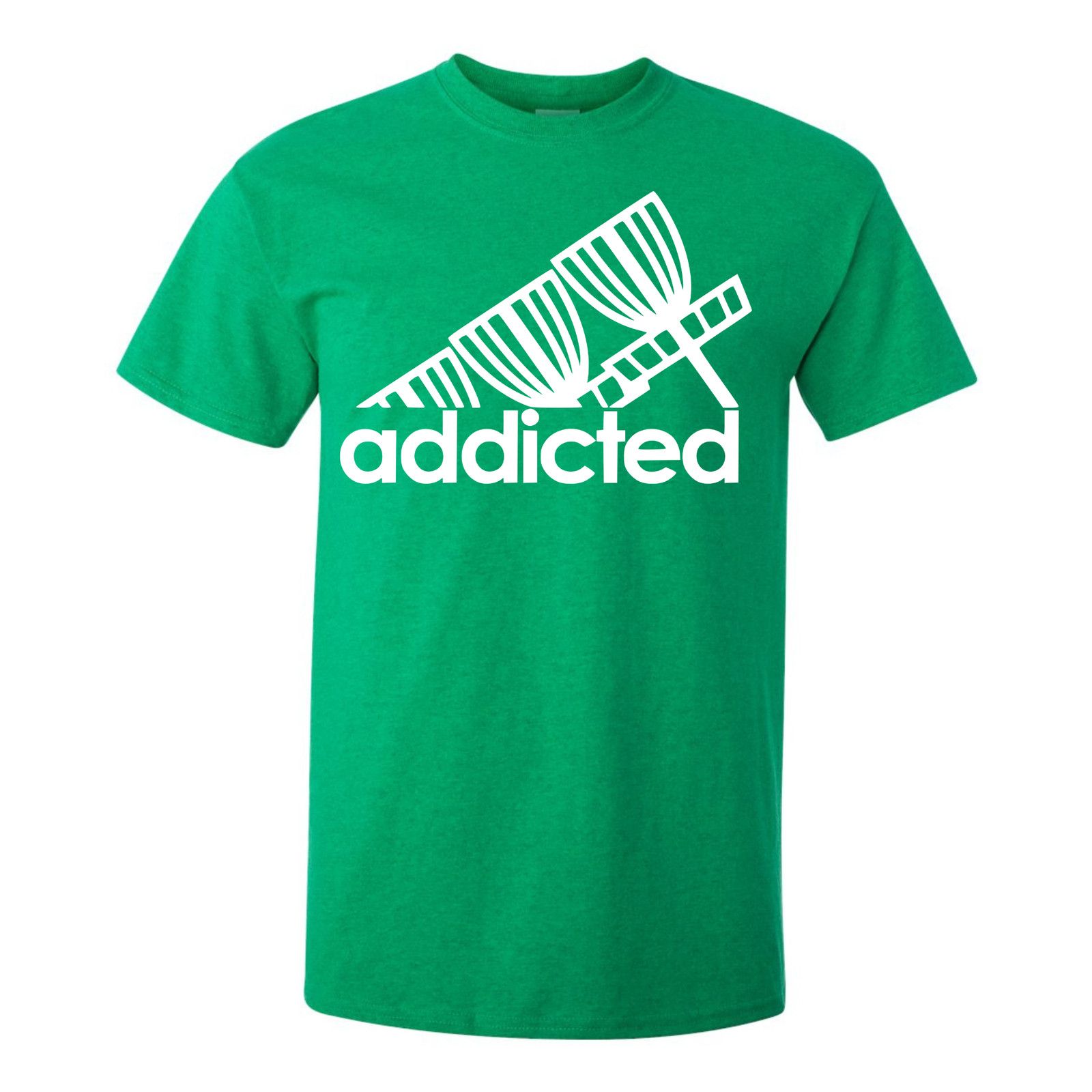Gildan Disc Golf T Shirt ADDICTED Discgolfer Discgolfing Shirt Size US XL / EU 56 / 4 - 6 Thumbnail