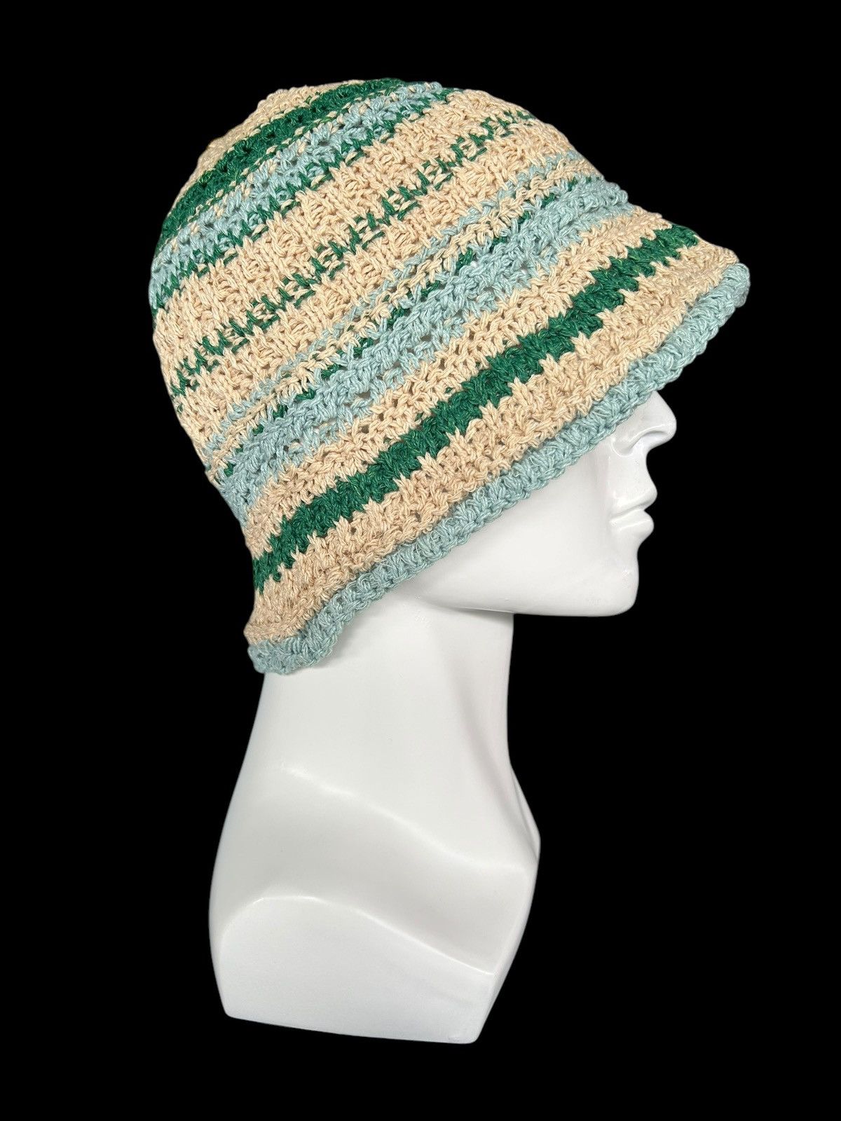 Japanese Brand × Kapital × Vintage Crochet Knitted Handmade Hats Rare ☠️☠️ Size ONE SIZE - 2 Thumbnail